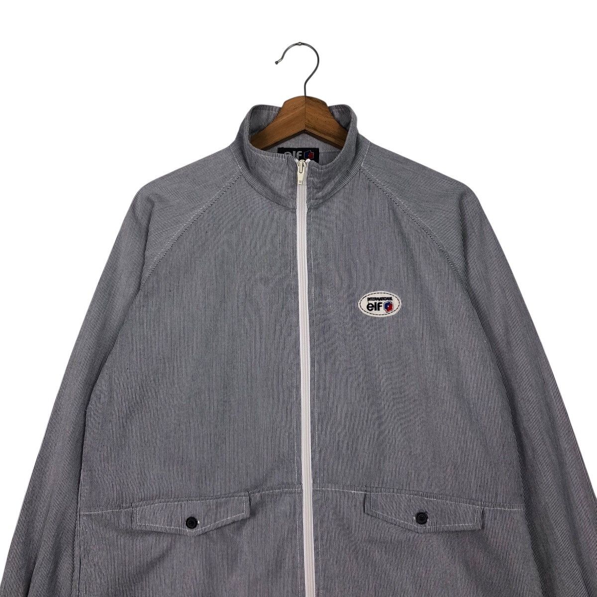 Japanese Brand Elf Racing Striped Full-Zip Jacket – Moto Streetwear Utility Size US M / EU 48-50 / 2 - 4 Thumbnail