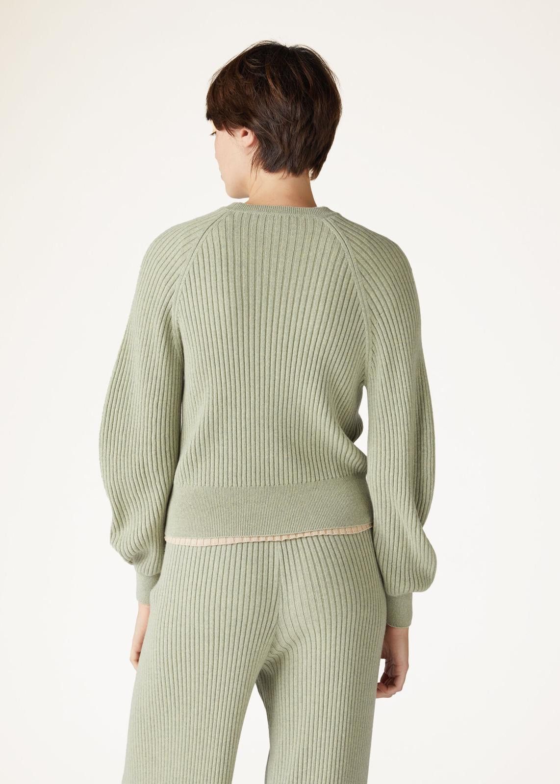 Loro Piana o1srvl11e0125 FAN6270 Lago Sirio Sweater in Mint Green Size M / US 6-8 / IT 42-44 - 4 Thumbnail