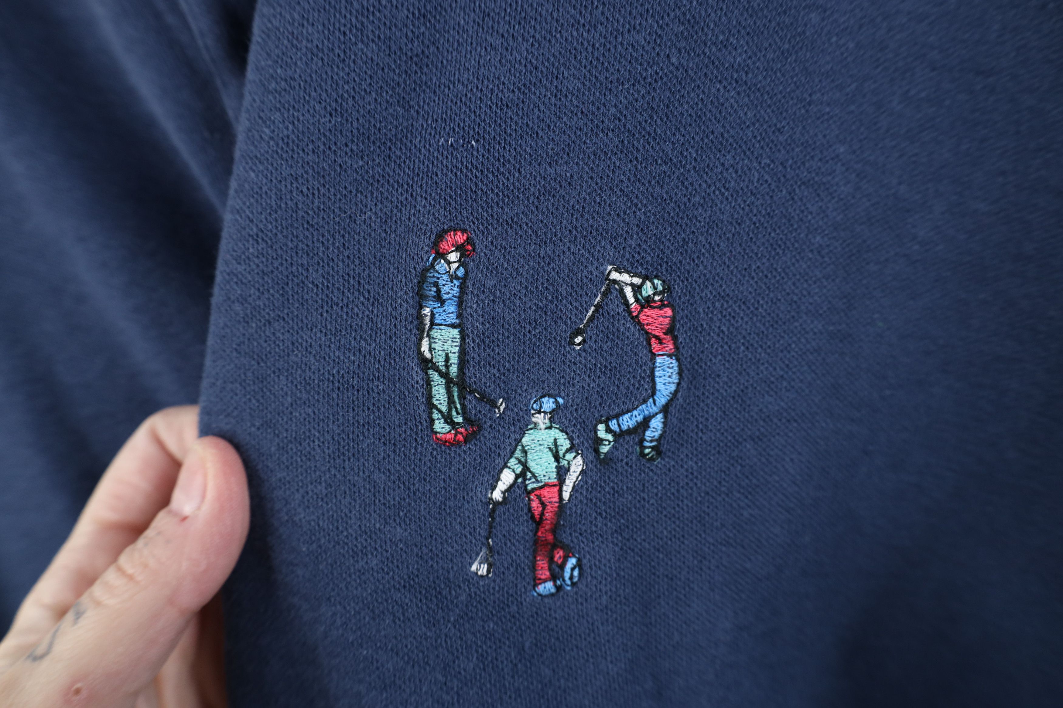 Vintage Vintage 90s Streetwear Long Sleeve Rugby Polo Shirt Blue Size US XL / EU 56 / 4 - 5 Thumbnail