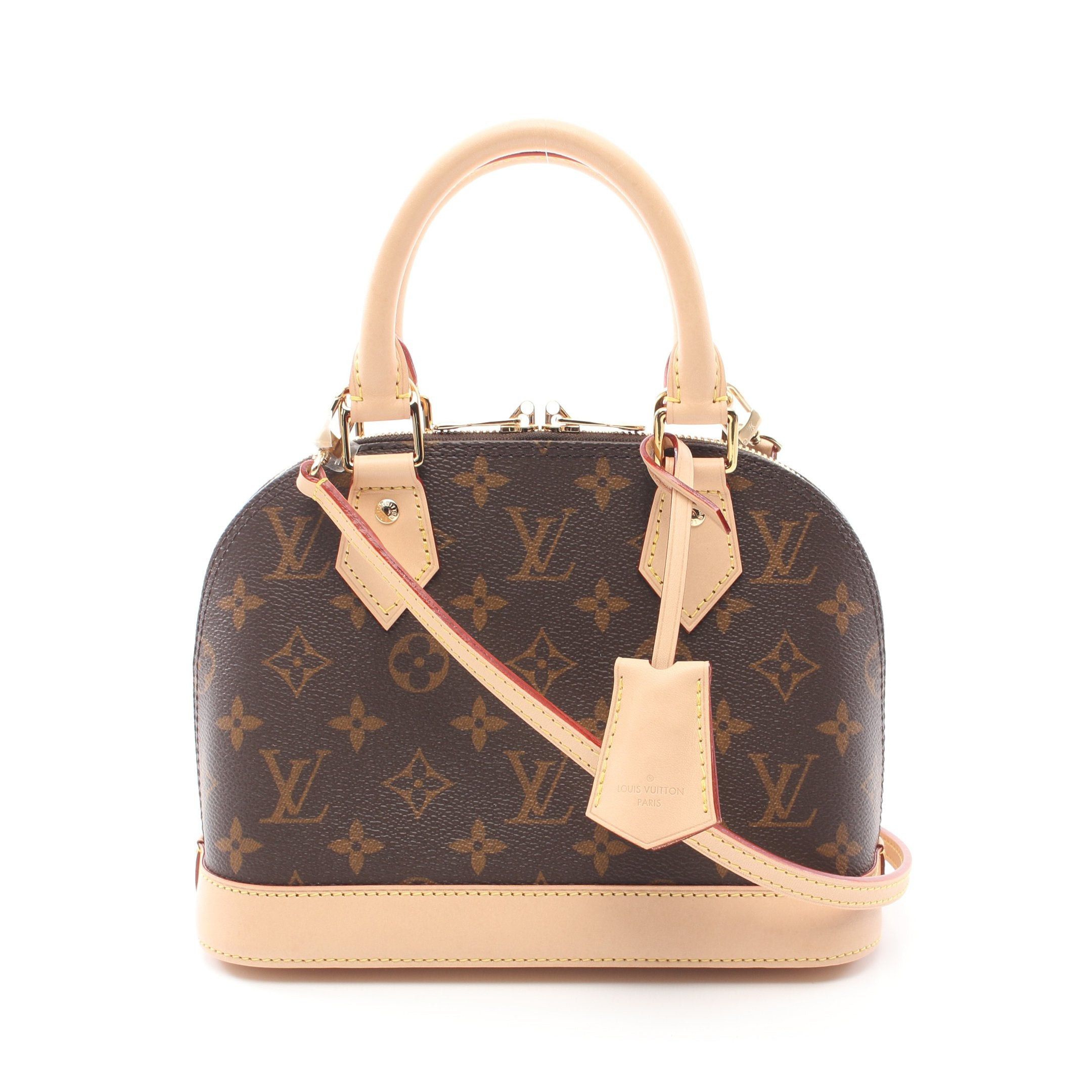 Louis Vuitton Louis Vuitton Alma Bb Monogram Handbag Leather Brown Size ONE SIZE - 1 Thumbnail