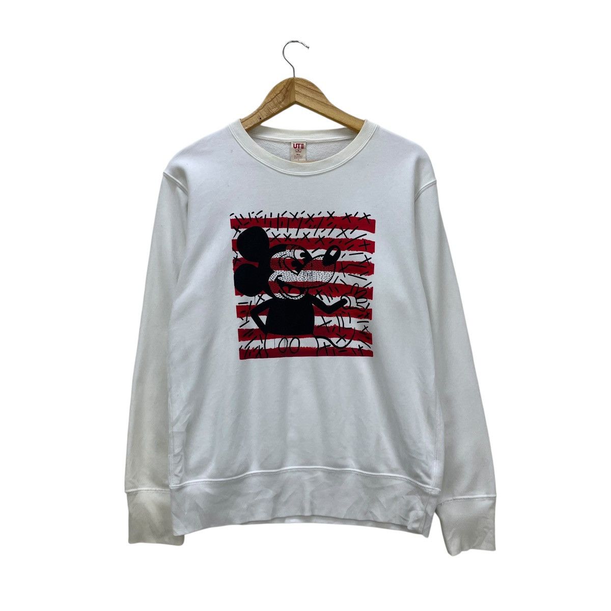Mickey Mouse 💥Awesome Mickey X Keith Haring Crewneck Sweatshirt Size US M / EU 48-50 / 2 - 1 Thumbnail