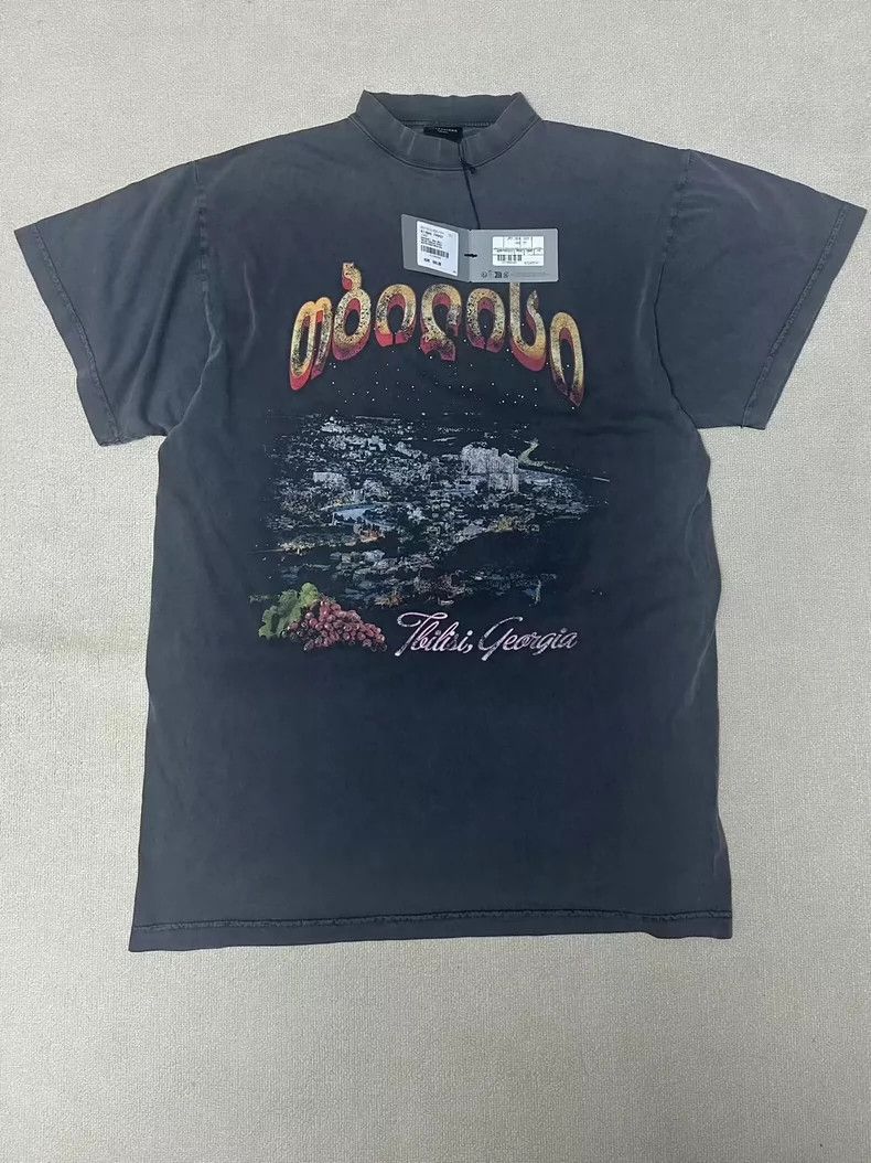 Balenciaga Balenciaga Tbilisi Night Scene Short Sleeve T-shirt