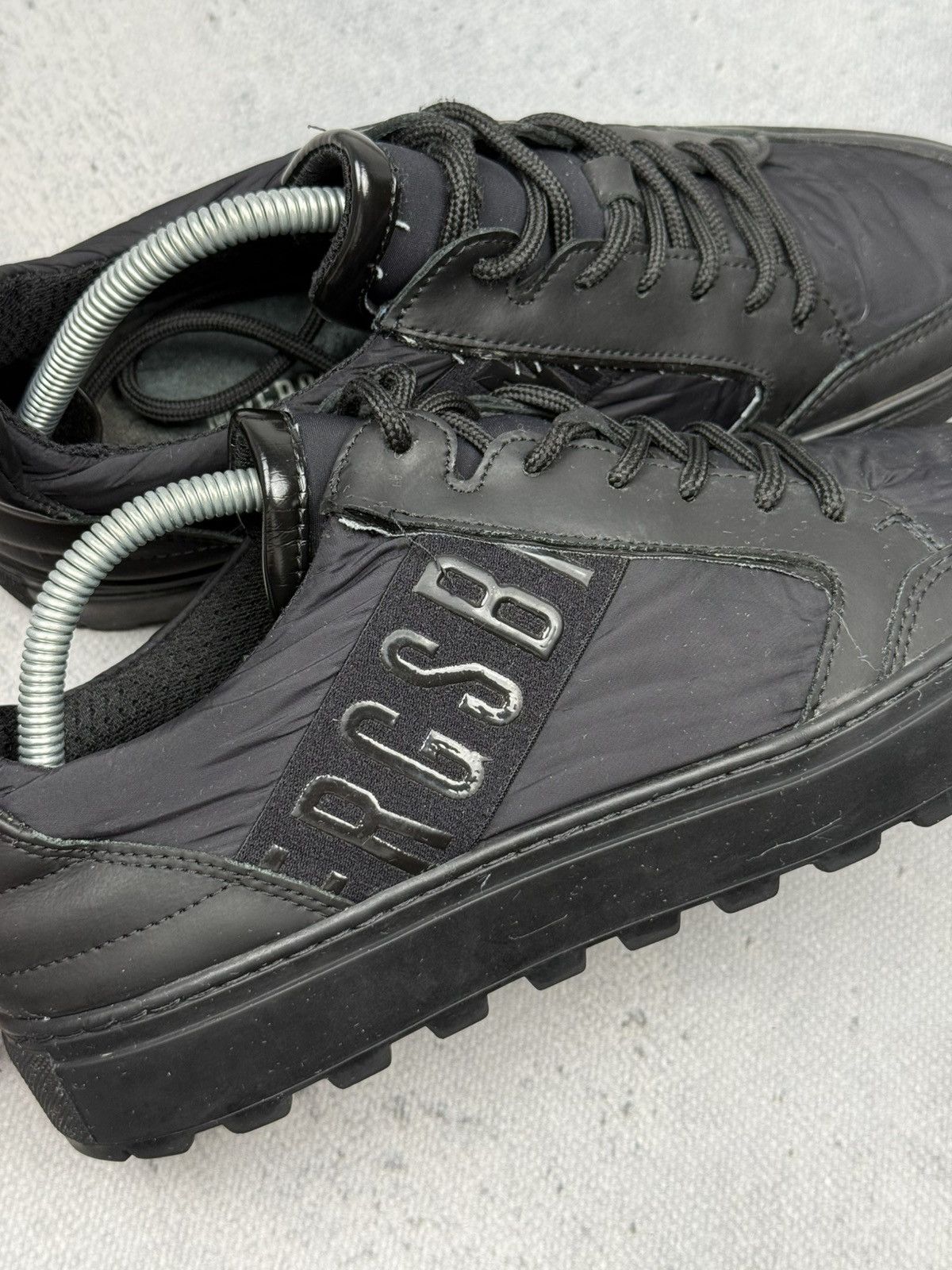 Dirk Bikkembergs Vintage Bikkembergs Black Sneakers Bold Logo Rare Design Size US 8 / EU 41 - 10 Thumbnail