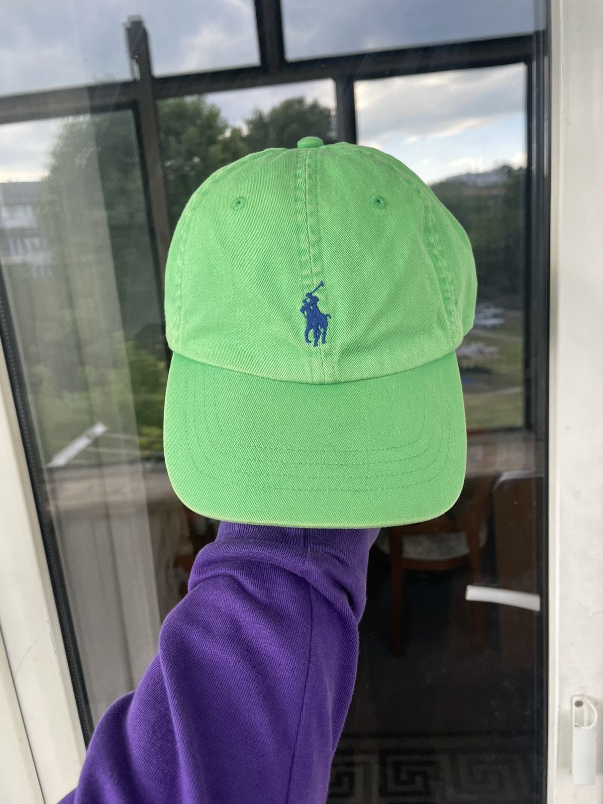 Lime green polo hat best sale