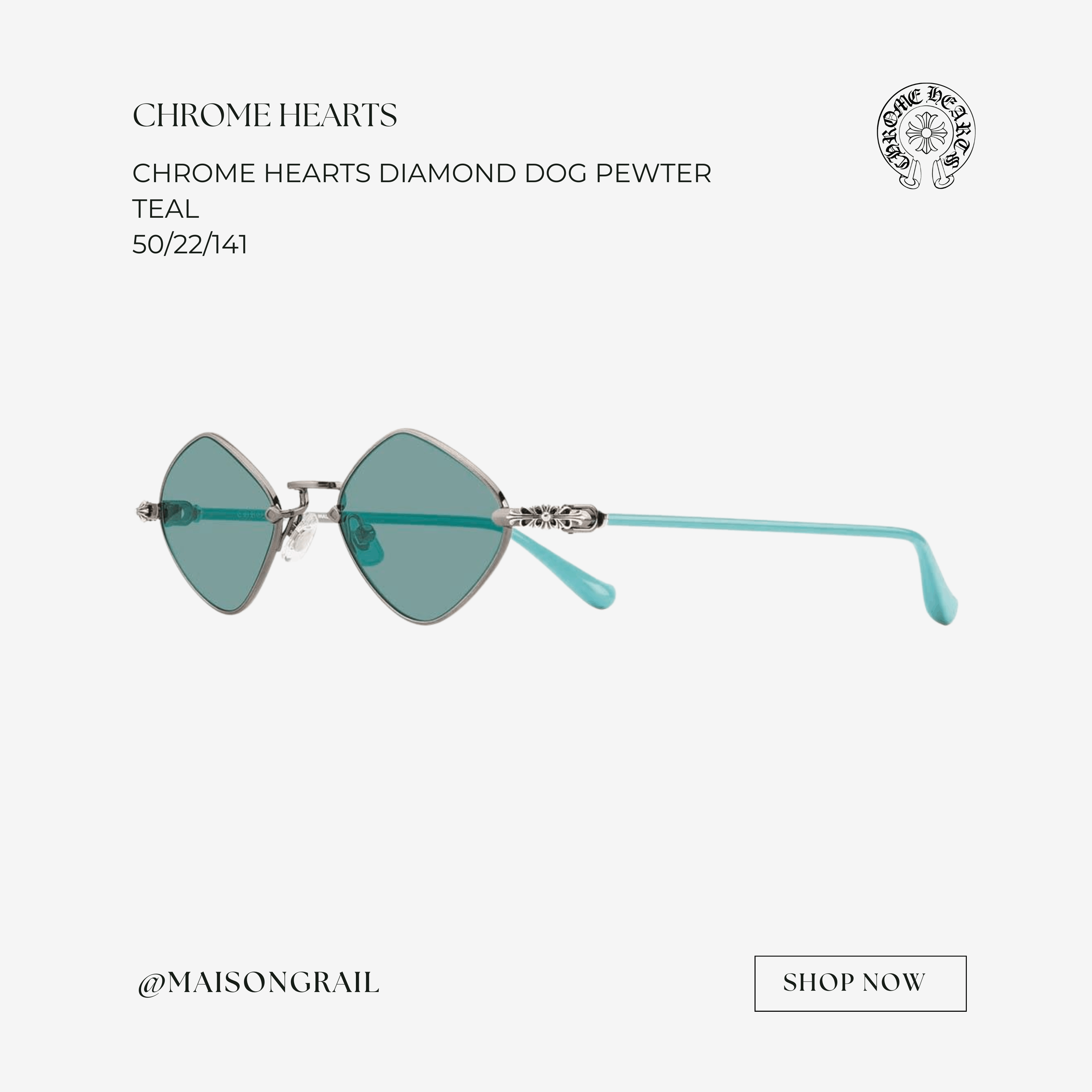 Chrome Hearts CHROME HEARTS DIAMOND DOG SUNGLASSES Size ONE SIZE - 1 Thumbnail