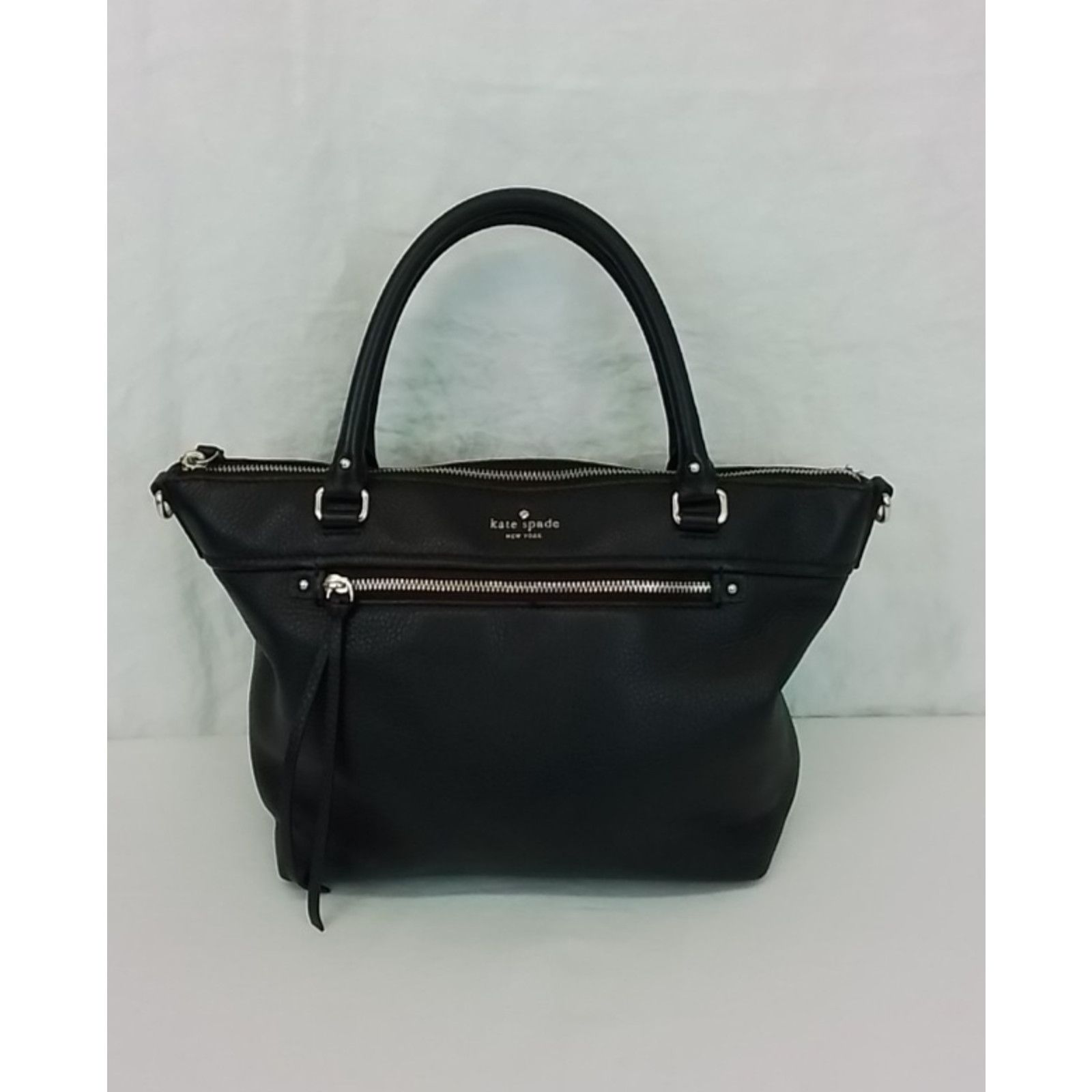 Kate Spade Kate Spade Leather Handbag Purse Black Gold Top Handle Size ONE SIZE - 2 Thumbnail