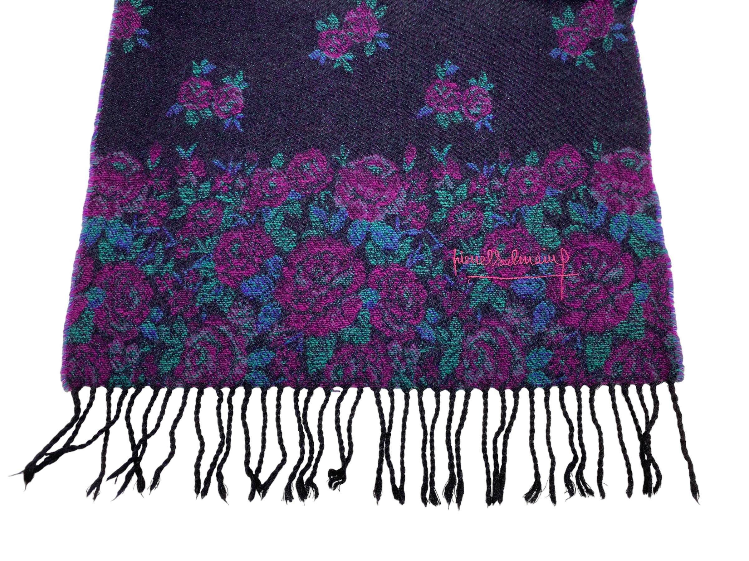 Pierre Balmain × Vintage Pierre Balmain Paris scarf flower Vintage Scarves Size ONE SIZE - 6 Thumbnail