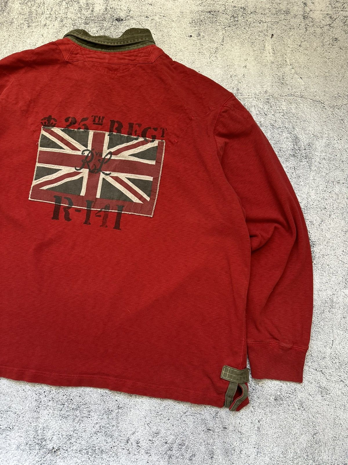 Polo Ralph Lauren Great Britain Polo Ralph Lauren Long Sleeve Flag Y2K Size US XXL / EU 58 / 5 - 8 Thumbnail
