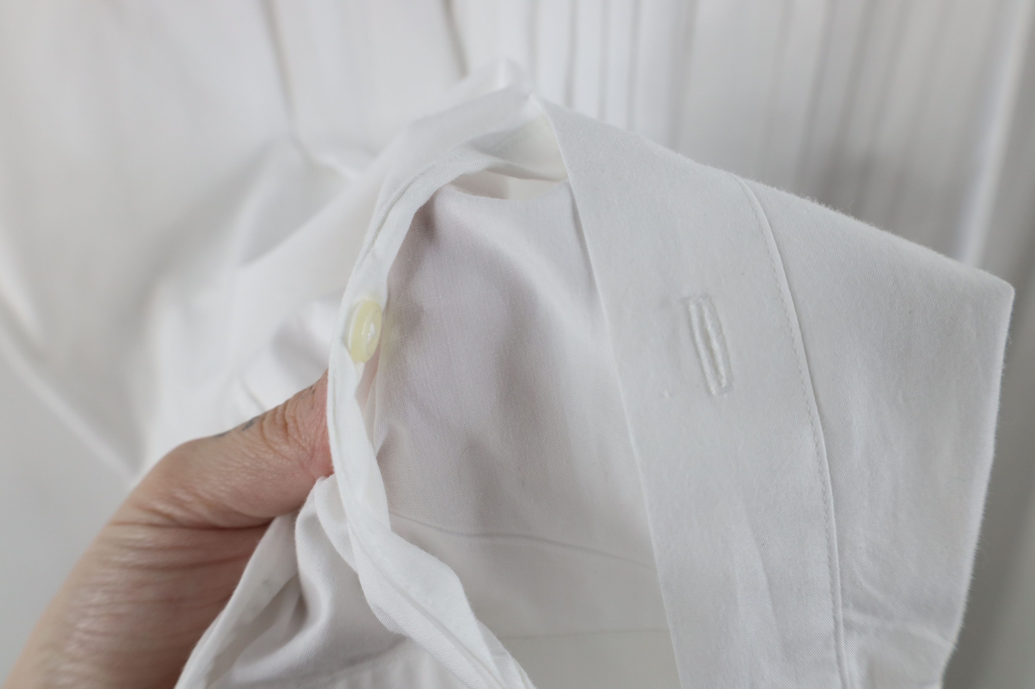 Jos. A. Bank × Vintage Jos A Bank French Cuff Tuxedo Prom Button Dress Shirt White Size US M / EU 48-50 / 2 - 6 Thumbnail