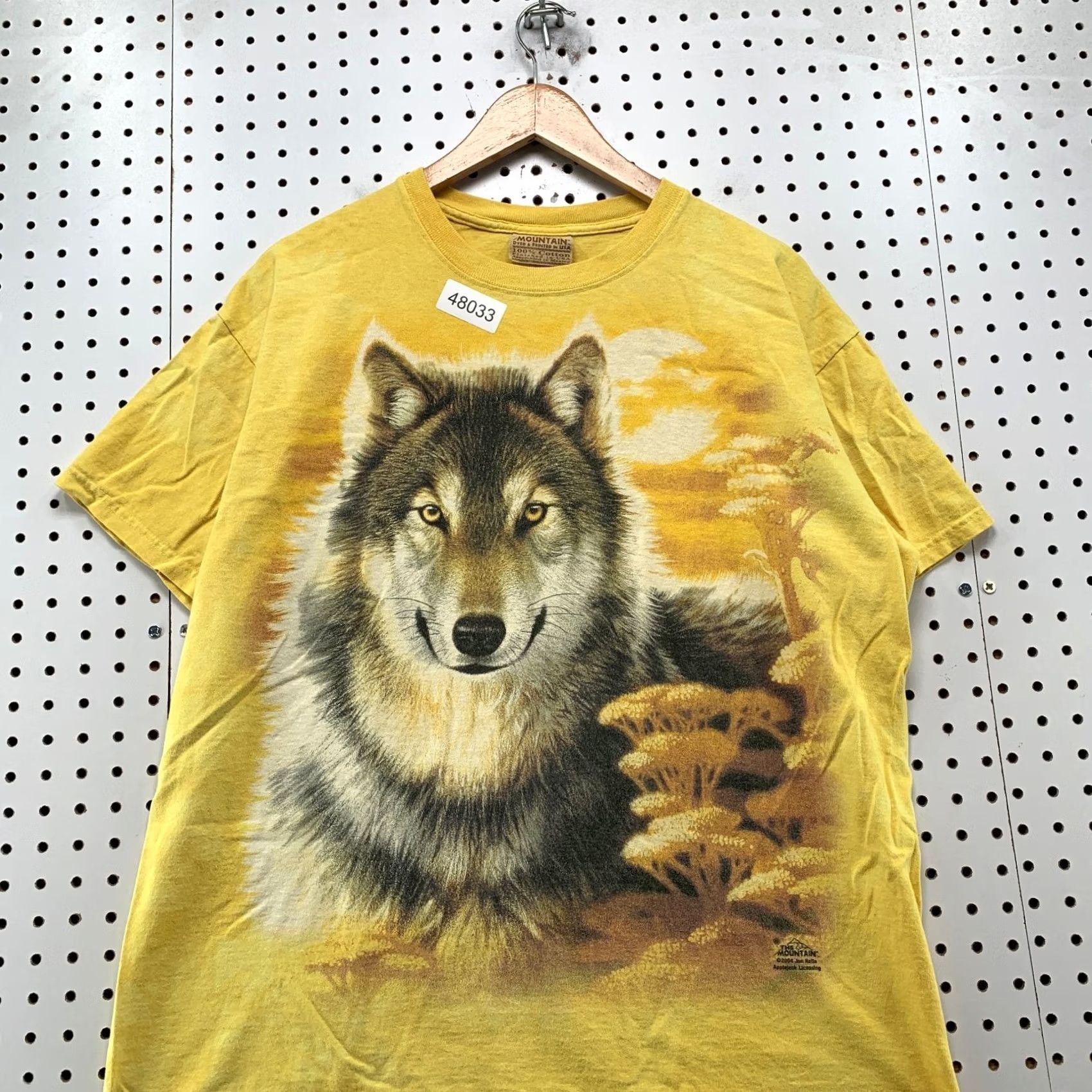 The Mountain VINTAGE The Mountain Wolf Nature Shirt Mens L Yellow USA Acid Wash Wolves Shirt Size US L / EU 52-54 / 3 - 4 Thumbnail