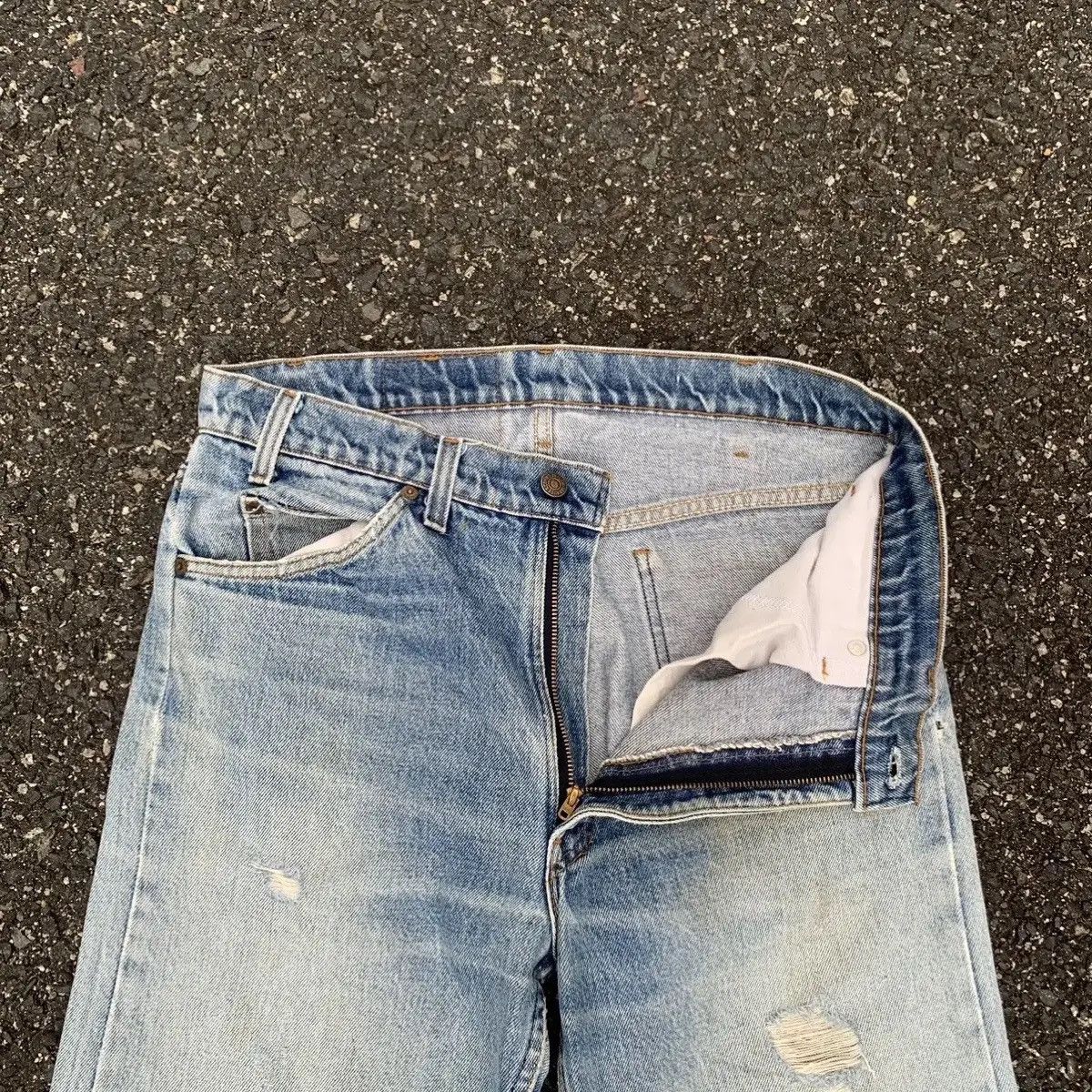Levi's 1990’s Vtg Levi’s Jeans Orange Tab Distressed Denim Pants Size US 32 / EU 48 - 7 Thumbnail