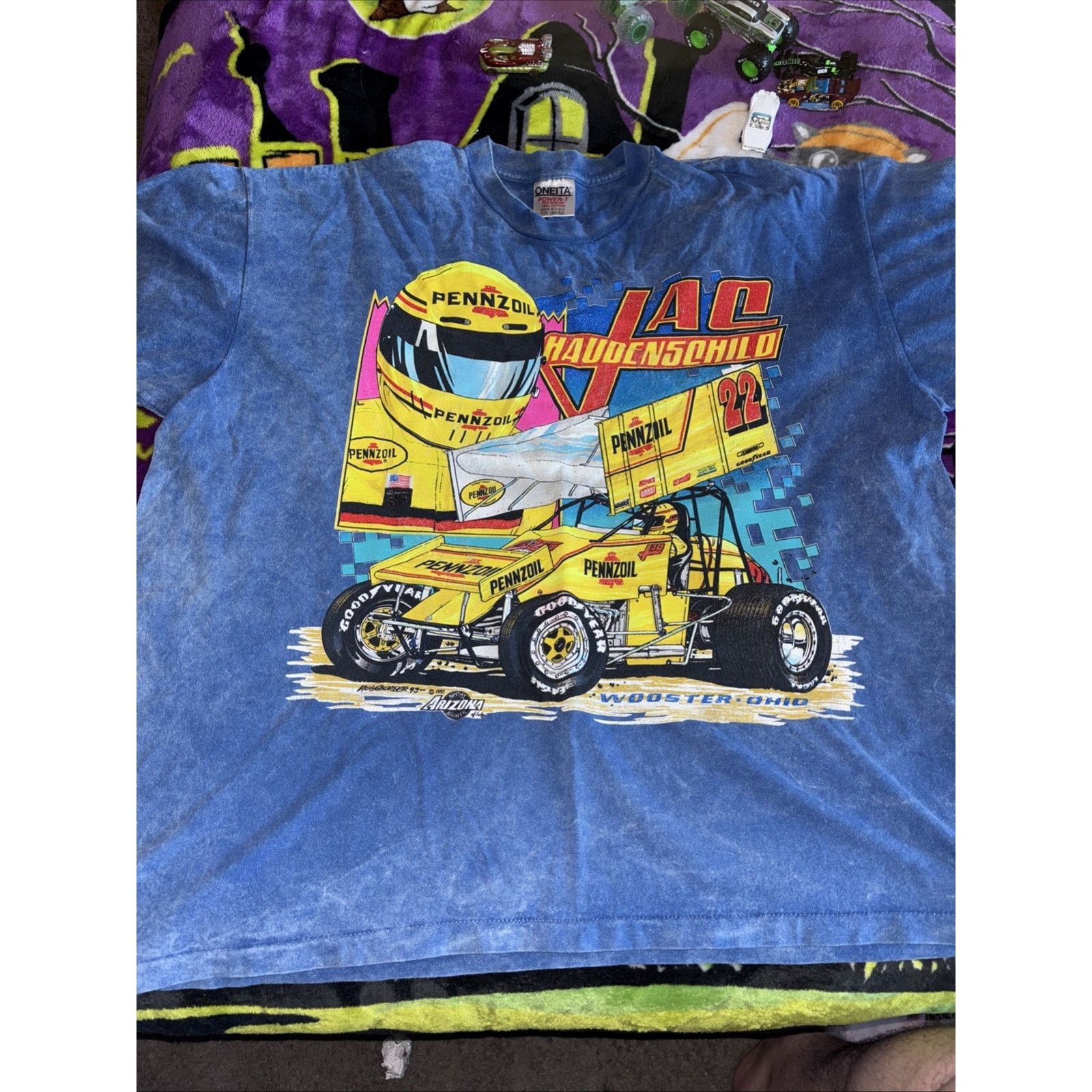 The Unbranded Brand Vtg 1993 Jac Haudenchild Mens 2XL Wild Child WoOutlaws shirt Size US XXL / EU 58 / 5 - 1 Thumbnail