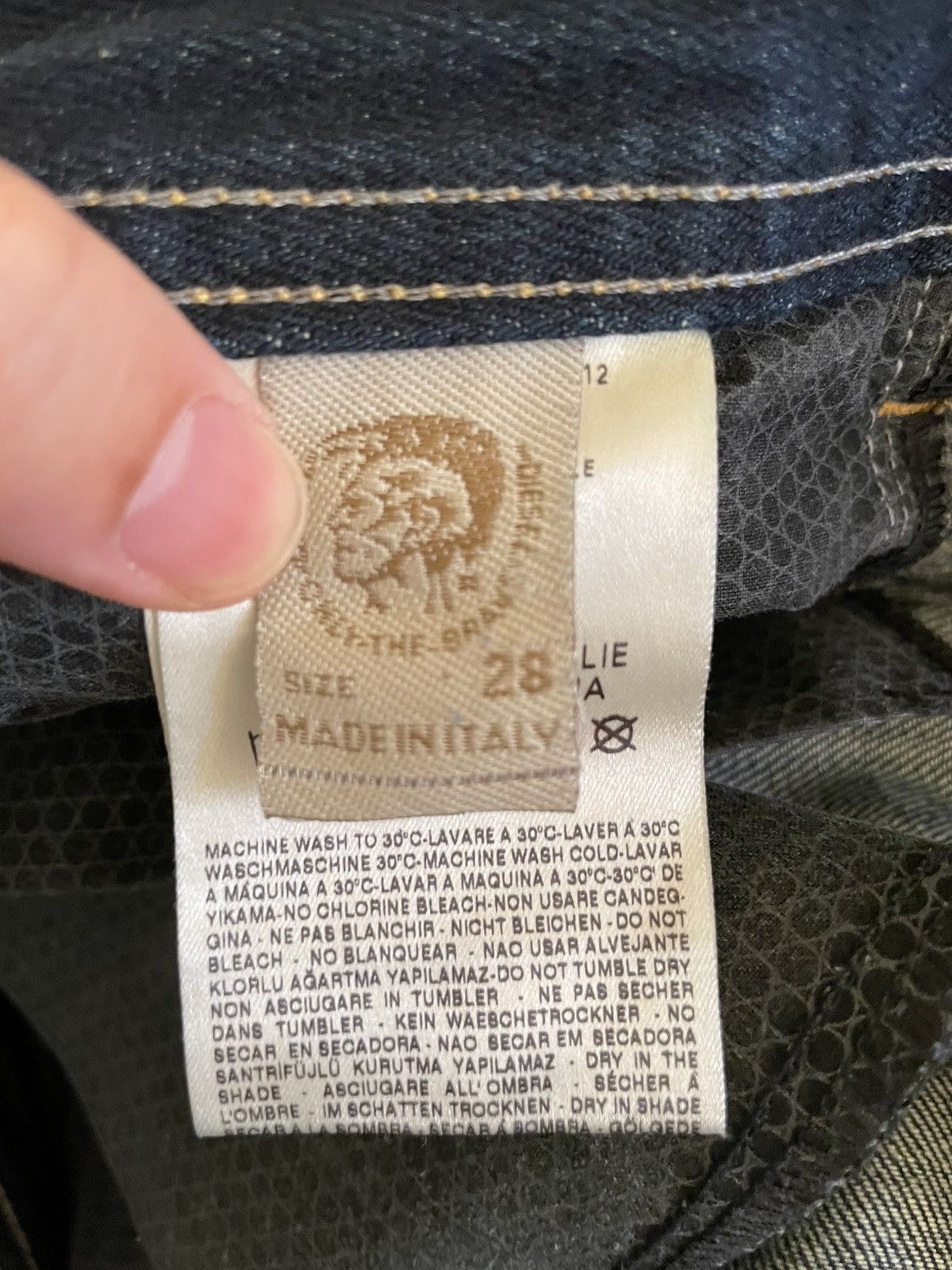 Diesel Diesel x Adidas ADI-POIAK wash navy jeans Size US 28 / EU 44 - 9 Thumbnail