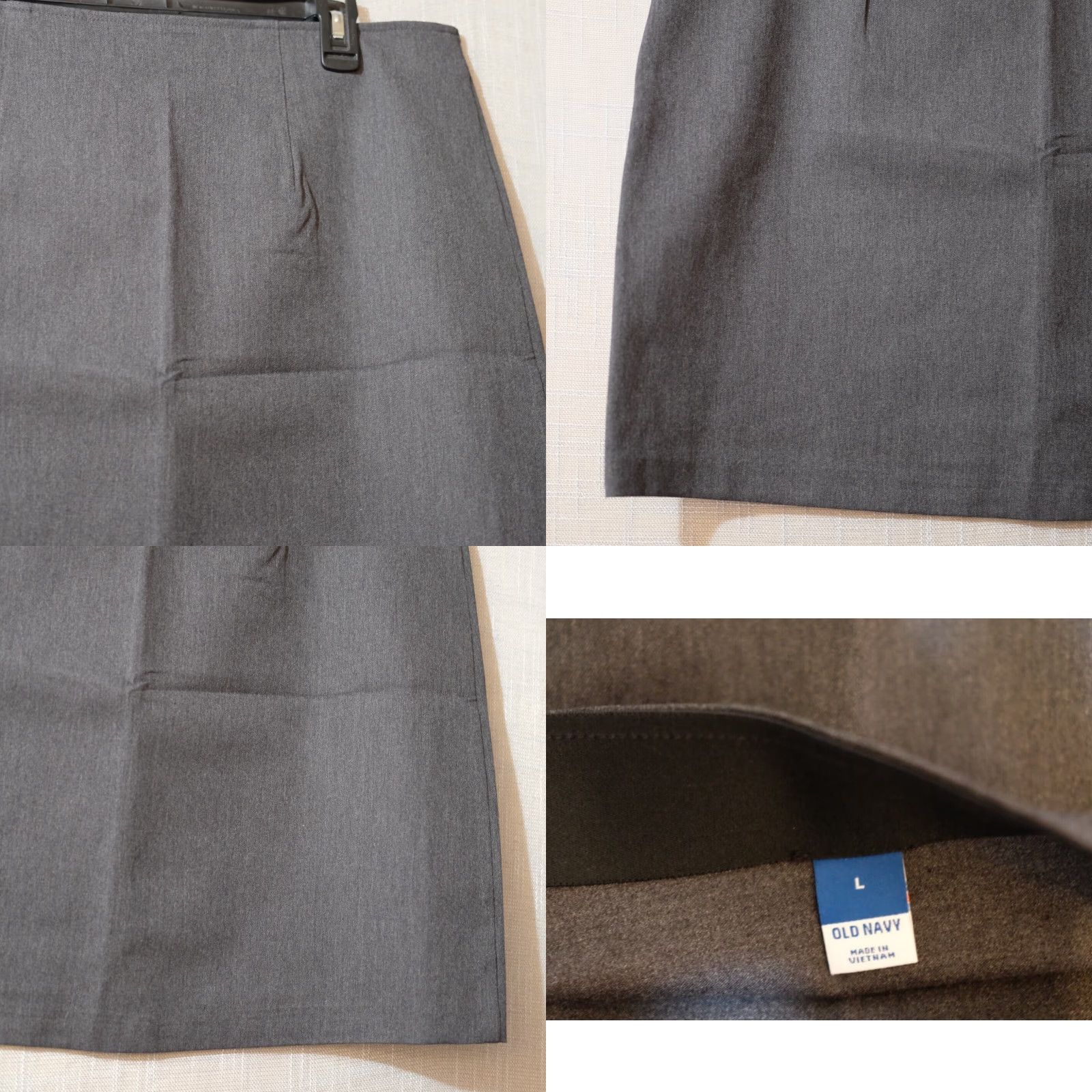 Old Navy VINTAGE Old Navy Pixie Fitted Skirt Career Pull On Dark Grey Women's L #H50-16 Size 36" / US 14 / IT 50 - 8 Thumbnail