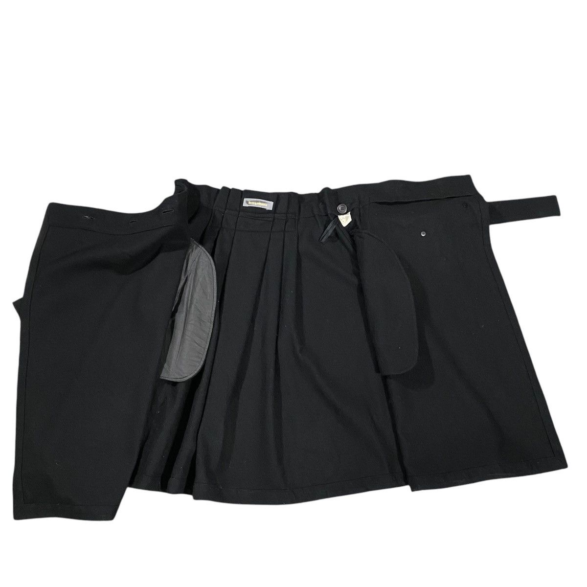 Homme Plisse Issey Miyake × Issey Miyake × Pleats Please Issey Miyake Vintage 80s Issey Miyake Wrap Belted Asymmetry Skirt Size 9 Size 26" / US 2 / IT 38 - 3 Thumbnail