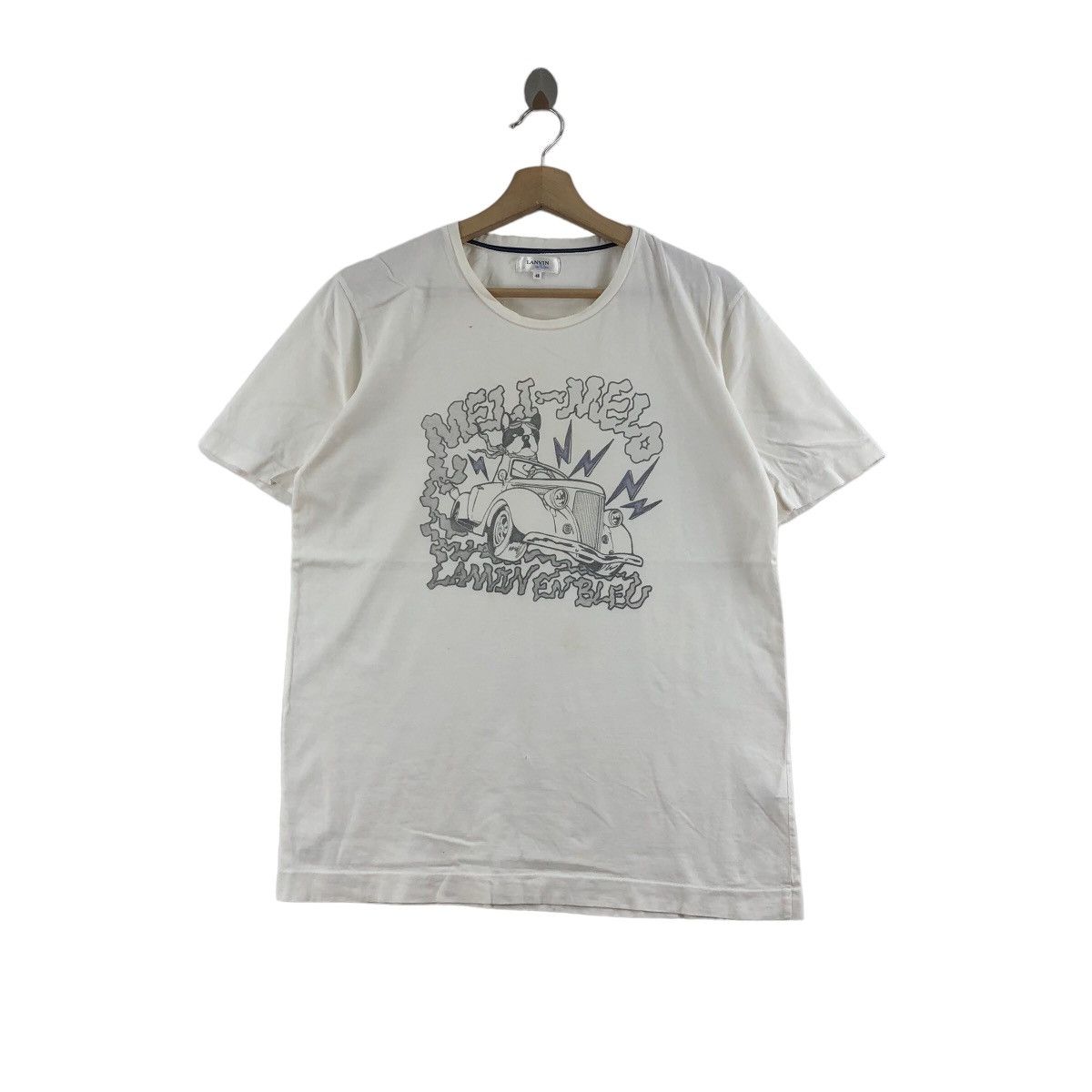 Lanvin Vintage Meli-Melo Lanvin En Blue T-Shirt Big Logo Size US M / EU 48-50 / 2 - 1 Thumbnail