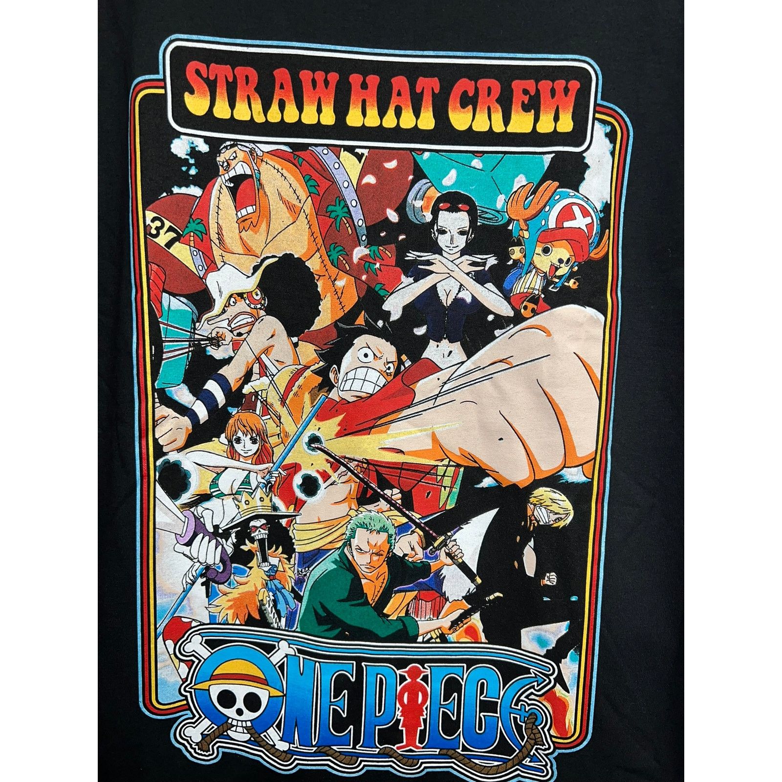 One Piece One Piece Straw Hat Crew Shirt Retro Characters Black Tee S Size US S / EU 44-46 / 1 - 2 Thumbnail