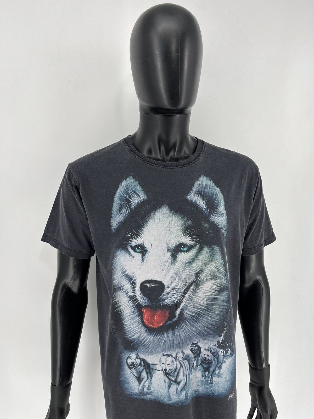 Band Tees Vintage 90s Wolf Face Boxy Fit Tee Toys Rock Size US L / EU 52-54 / 3 - 3 Thumbnail