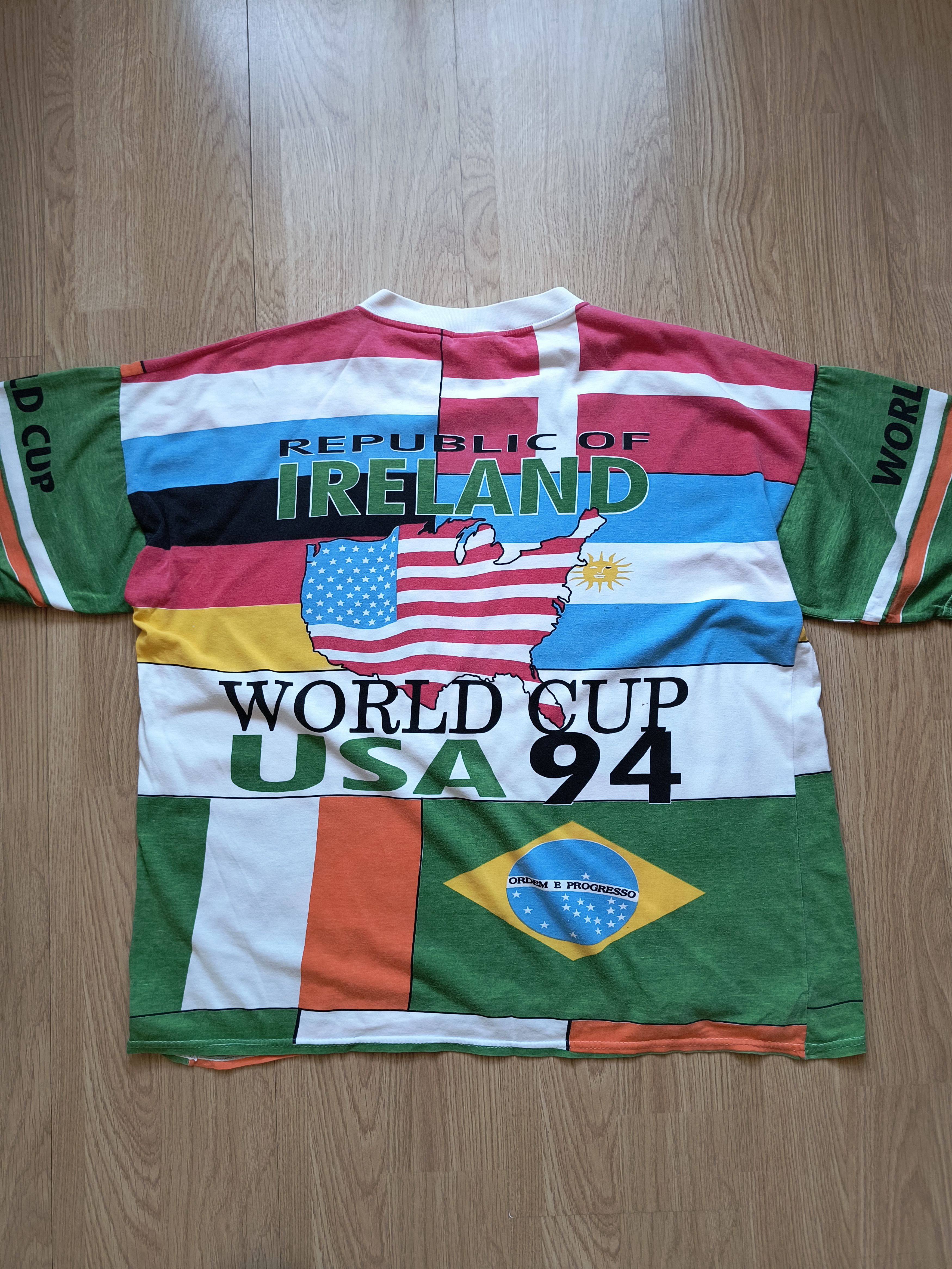Vintage Vintage Ireland football soccer world cup 94 USA t-shirt Size US L / EU 52-54 / 3 - 8 Thumbnail
