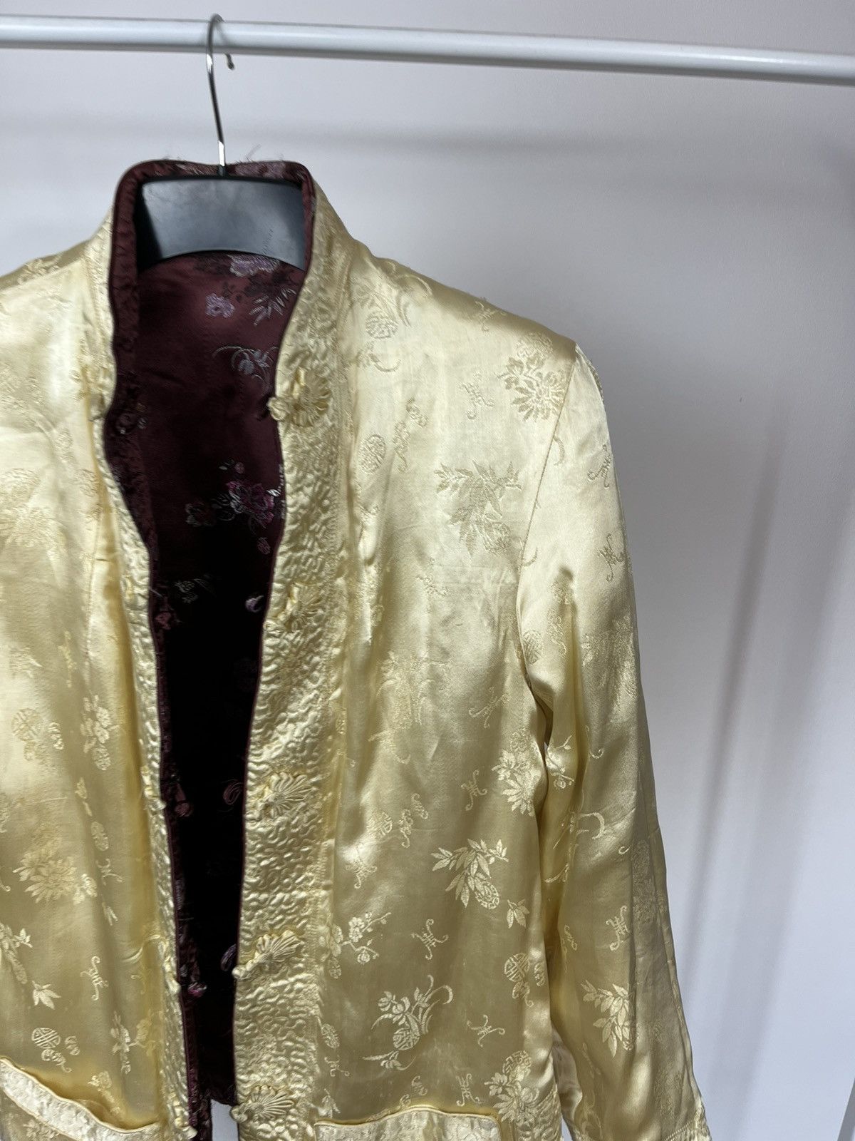 Shanghai Tang Vintage Chinese Silk Jacket Shanghai Floral Traditional S Size S / US 4 / IT 40 - 13 Thumbnail