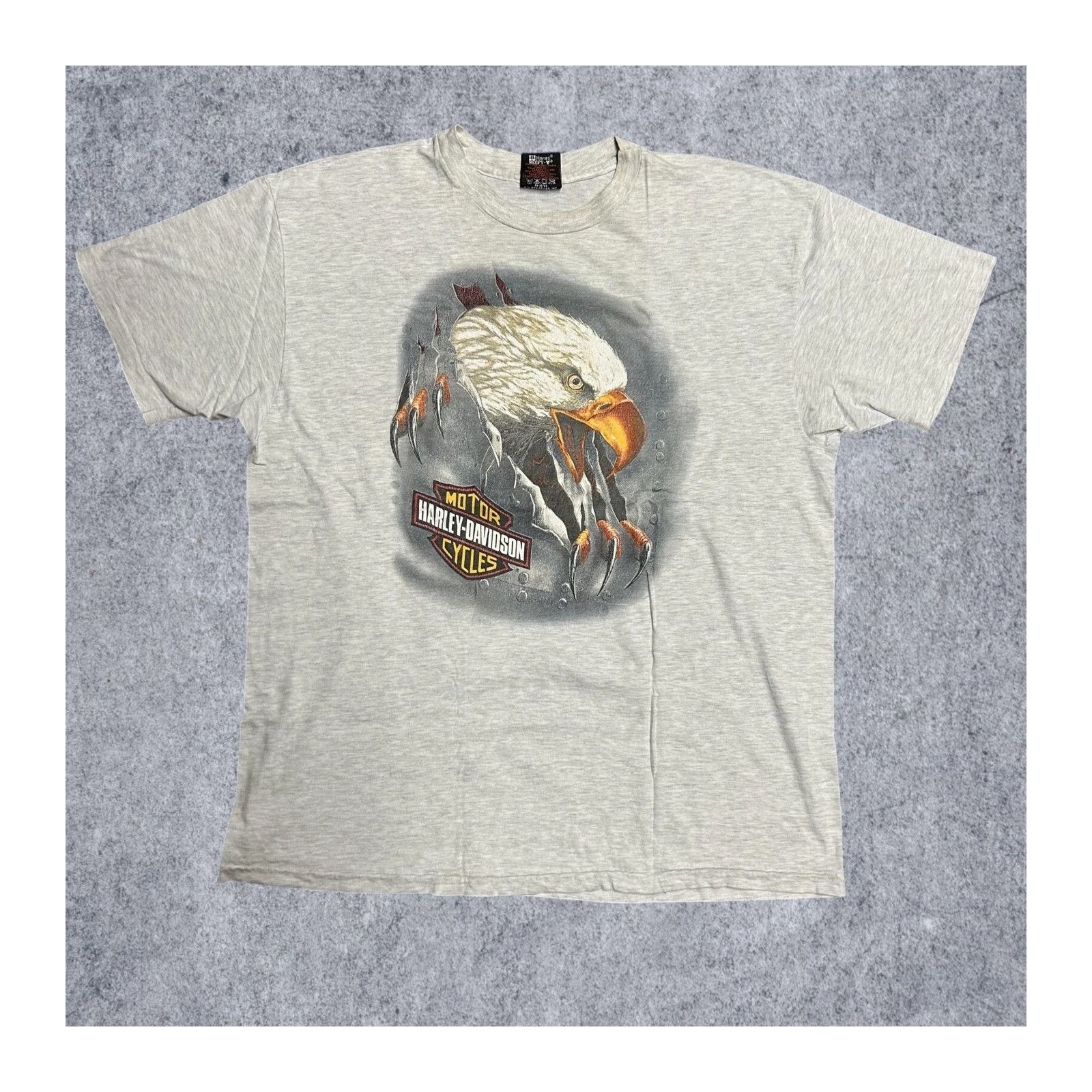 Vintage Vintage 90's Harley Davidson Eagle Claw Rare Graphic XL Size US XL / EU 56 / 4 - 1 Thumbnail