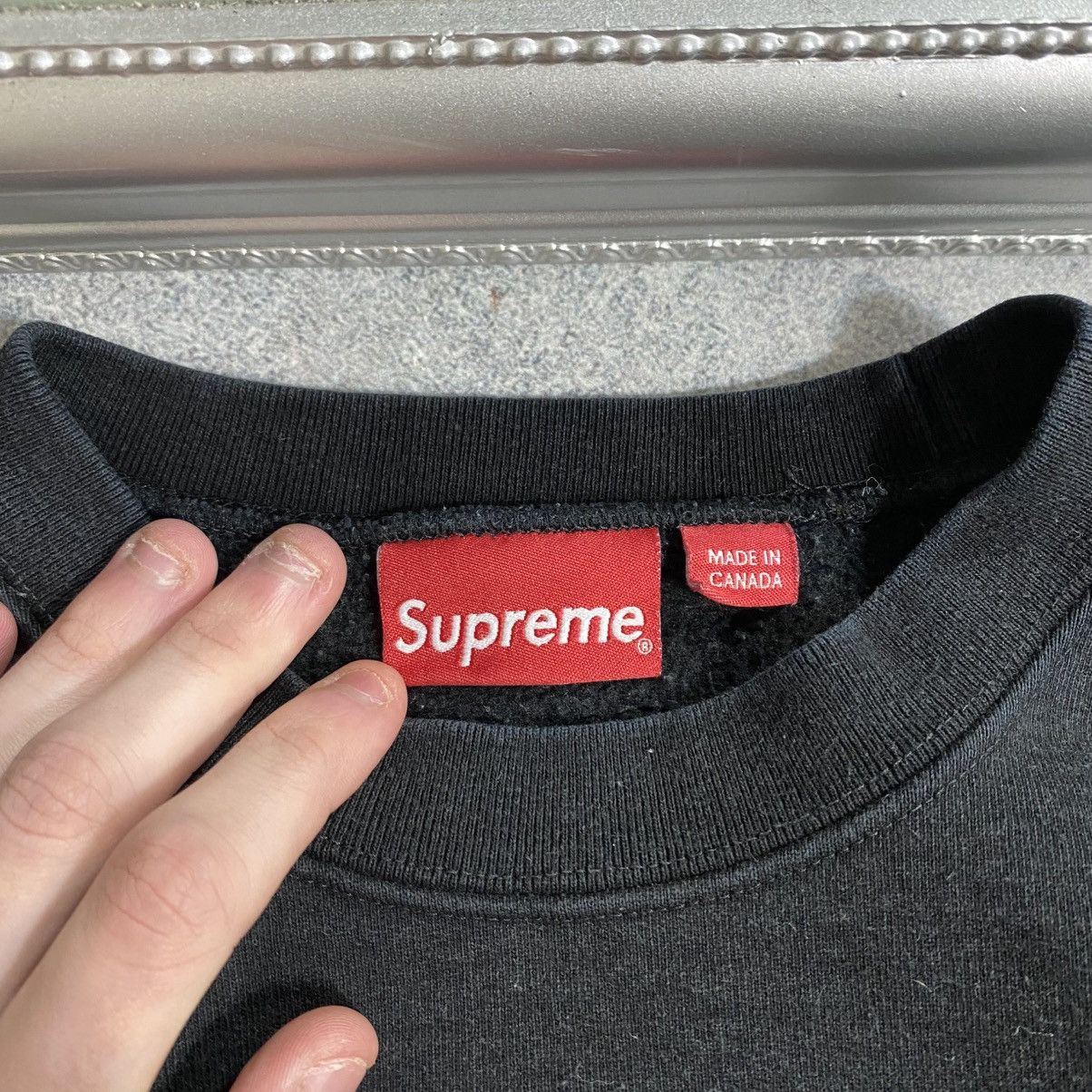 Supreme Supreme sweatshirt basic black logo Size US S / EU 44-46 / 1 - 5 Thumbnail