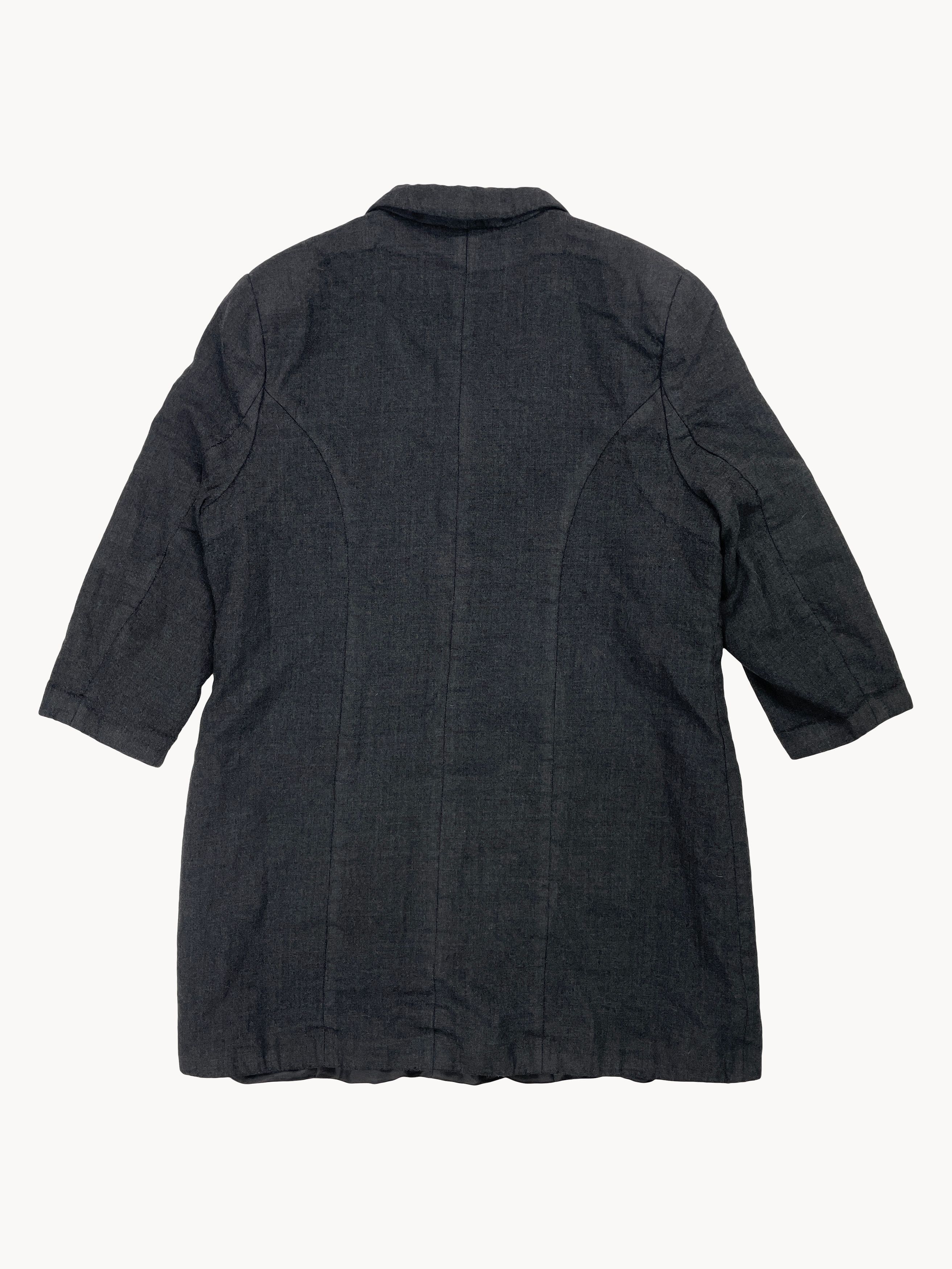 Hermes Vintage 80s Hermes by Claude Brouet Single Breasted Coat 44 Size L / US 10 / IT 46 - 3 Thumbnail