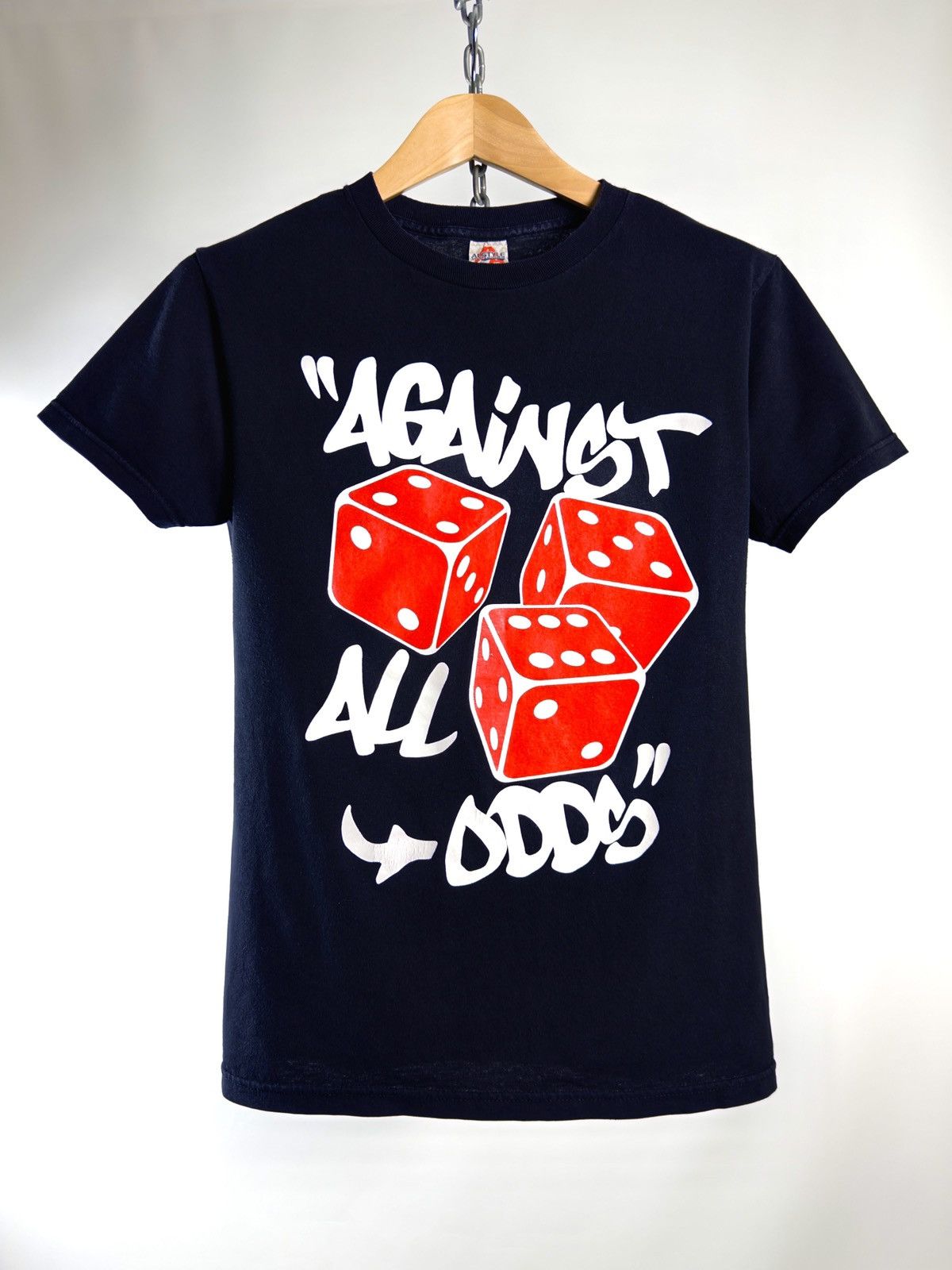 Rap Tees 00s Vintage Against All Odds Dice Graphic Tee T Shirt Size US S / EU 44-46 / 1 - 1 Thumbnail