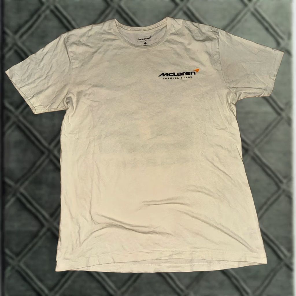 Vintage McLaren F1 Team Shirt Mens L White Tee Graphic Racing Shirt F1 Cars Sports Size US L / EU 52-54 / 3 - 1 Thumbnail