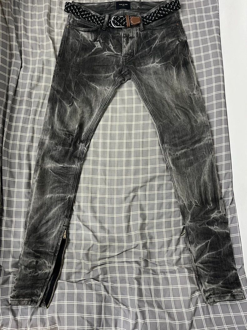Fear of God Fear of God Black water corrugated pants Size US 30 / EU 46 - 1 Thumbnail