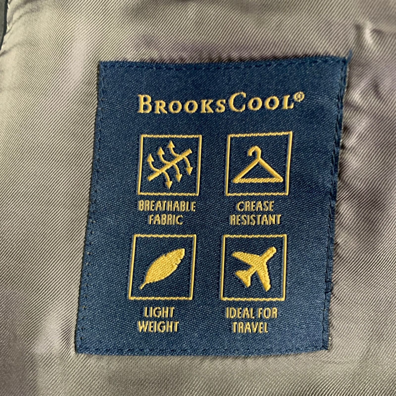 Brooks Brothers Size 44 Grey Glenplaid Wool Polyester Sport Coat Size 44R - 10 Thumbnail
