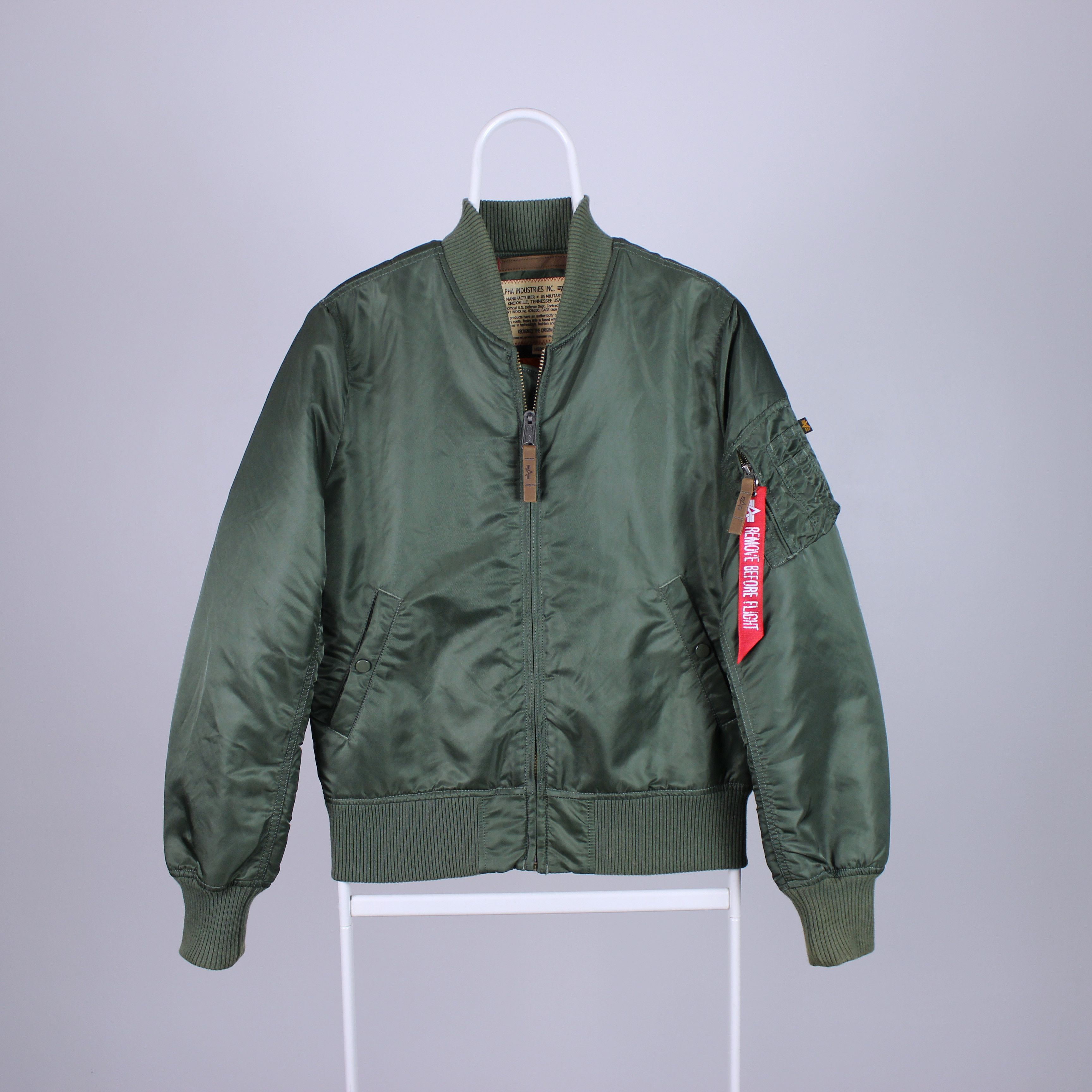 Alpha Industries Alpha Industries bomber fly jacket M1 jacket green ...