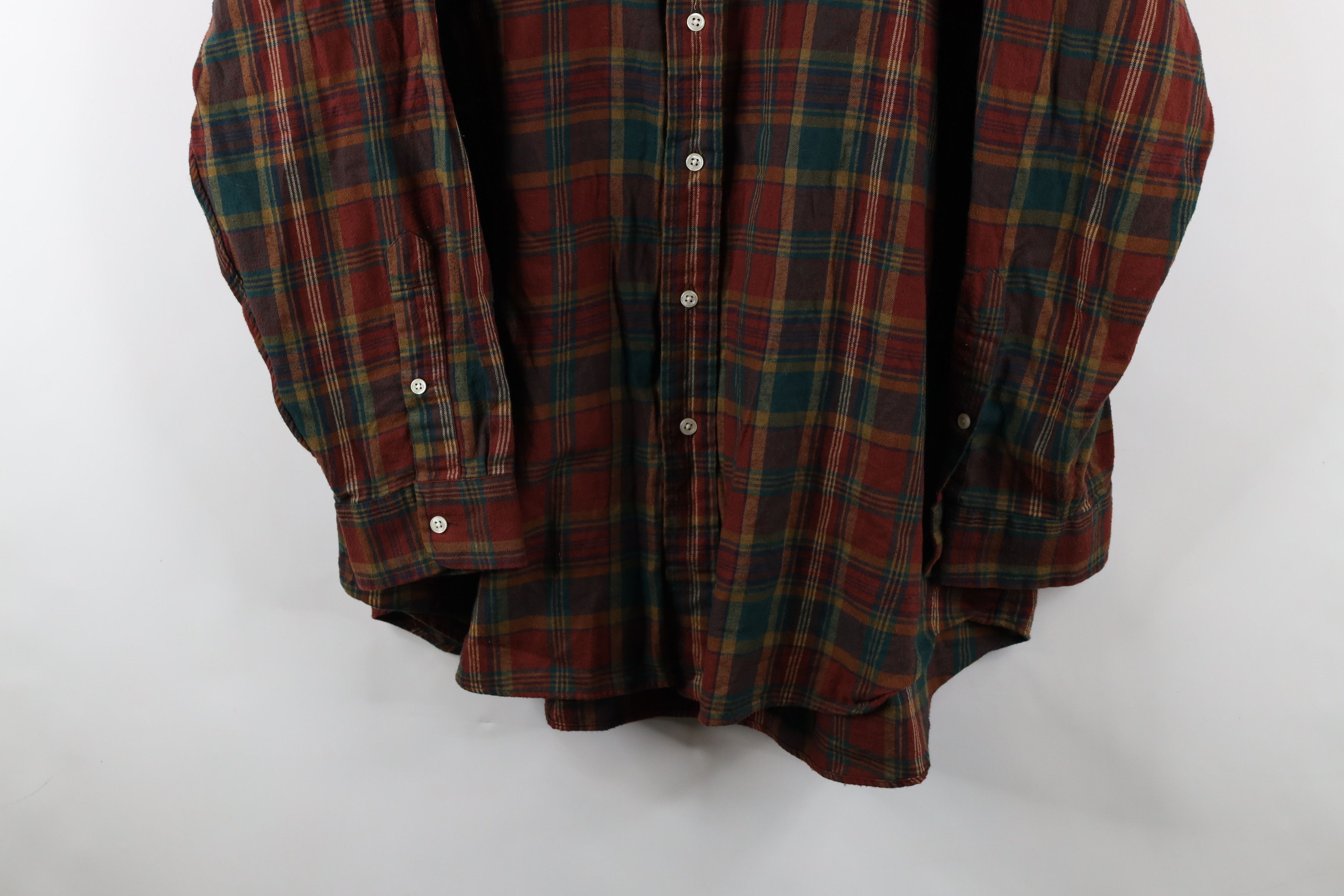 Ralph Lauren × Vintage Vintage 90s Ralph Lauren Flannel Collared Button Down Shirt Size US XXL / EU 58 / 5 - 3 Thumbnail