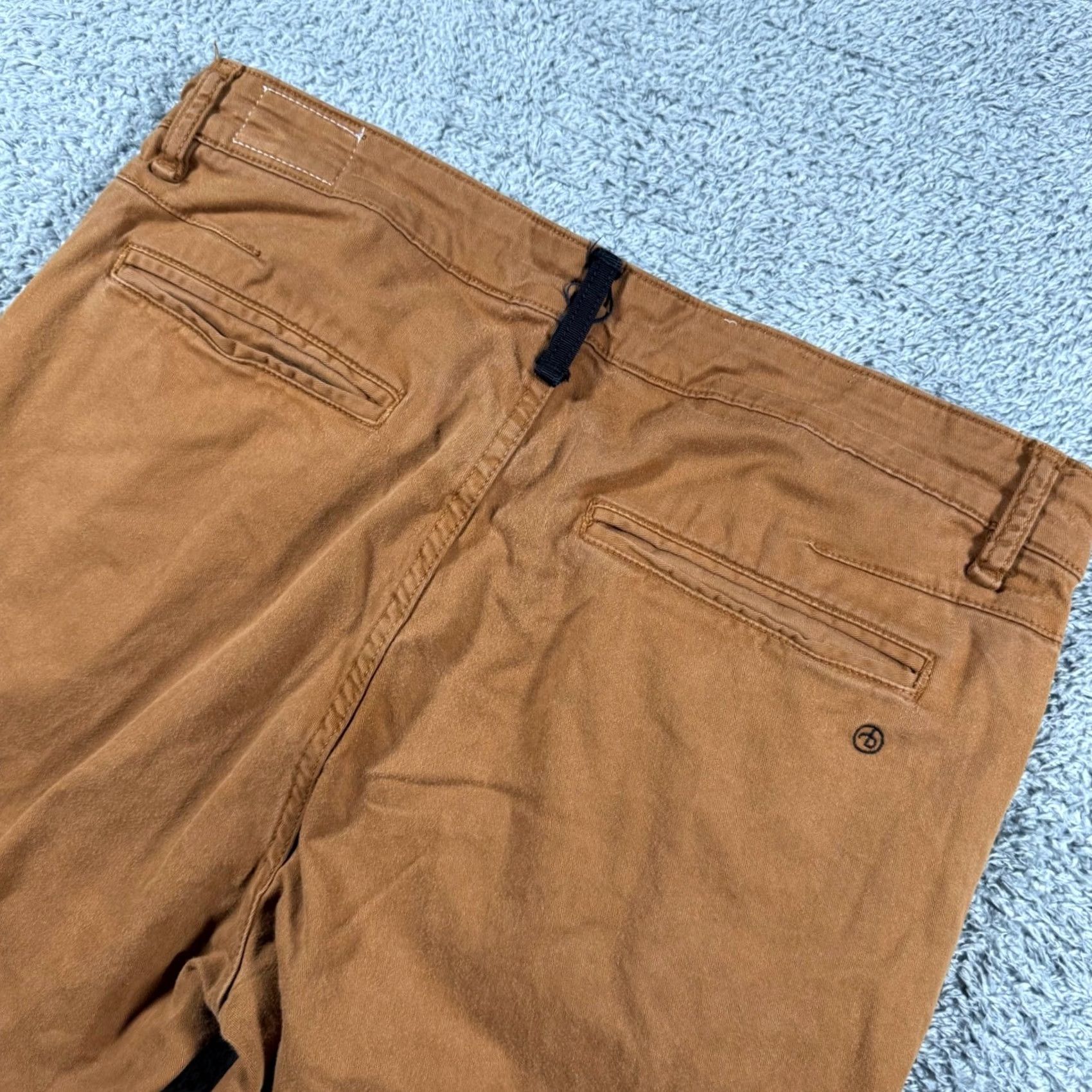 Rag & Bone Rag & Bone Chino Pants Mens 33x31 Stretch Toffee Cotton Brown Flat Front Slim Fit Casual Business Lightweight 5-Pocket Design Size US 33 - 7 Thumbnail
