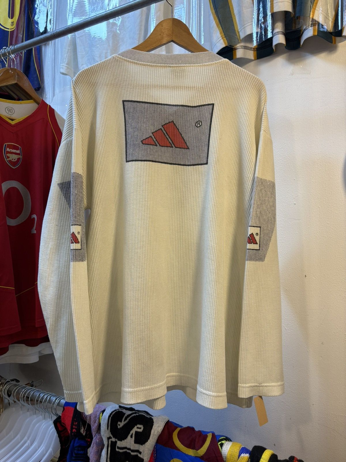 Adidas Vintage 90s Adidas Long Sleeves T-Shirt Size US XXL / EU 58 / 5 - 4 Thumbnail