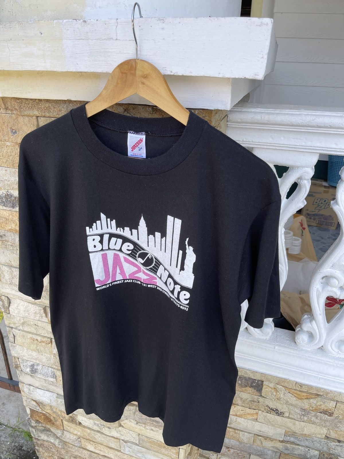 Band Tees × Vintage Last Drop🔥Very Rare🔥Vintage 80s Blue Note Jazz Club Tee Size US L / EU 52-54 / 3 - 4 Thumbnail