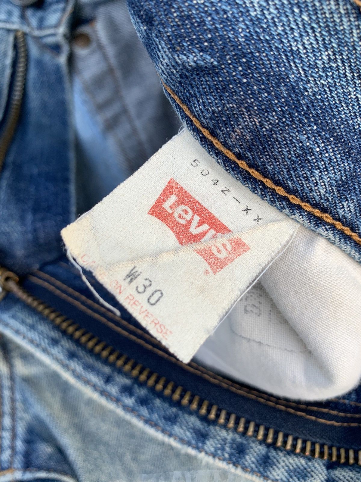 Levi's VINTAGE LEVIS 504Z BIG E TRASHER SELVEDGE DISTRESSED DENIM Size US 30 / EU 46 - 18 Thumbnail