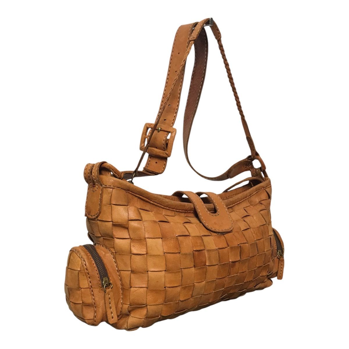 Leather × Vintage Japanese Robita Folita Brown Leathers Bag Size ONE SIZE - 5 Thumbnail