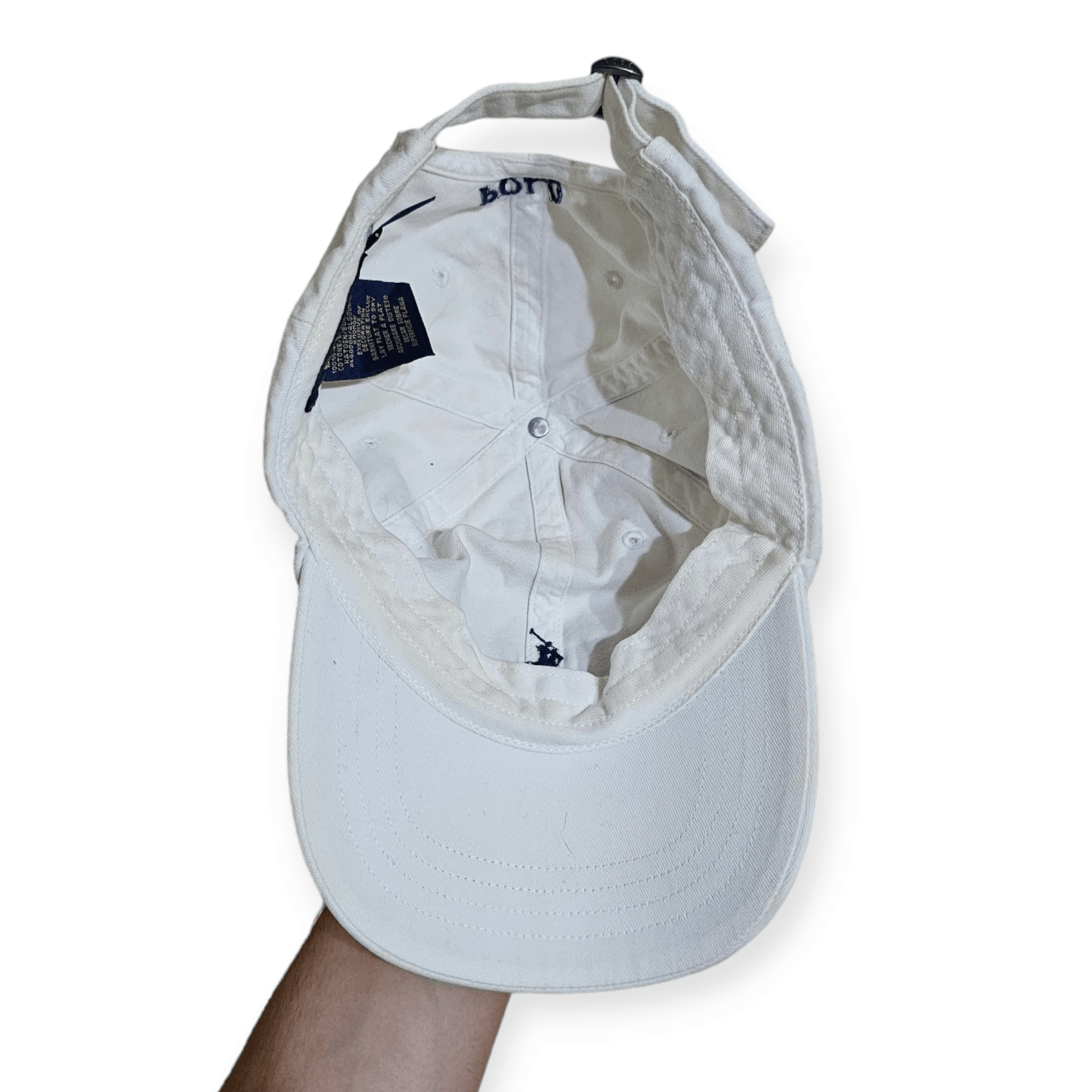 Polo Ralph Lauren × Ralph Lauren Polo Ralph Lauren Center Logo White Hat Size ONE SIZE - 4 Thumbnail
