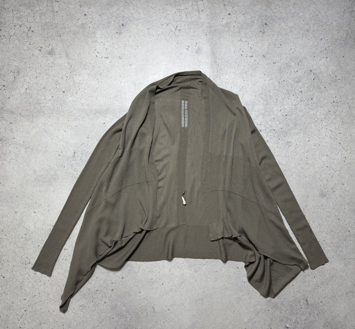 Rick Owens Rick Owens Performa FW20 Draped Open Cardigan Taupe Rare Size L / US 10 / IT 46 - 2 Thumbnail