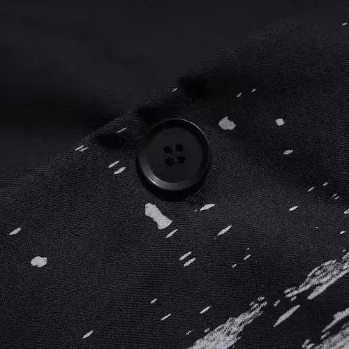 Japanese Brand Paint Effect Button Suit Jacket Size 36R - 3 Thumbnail