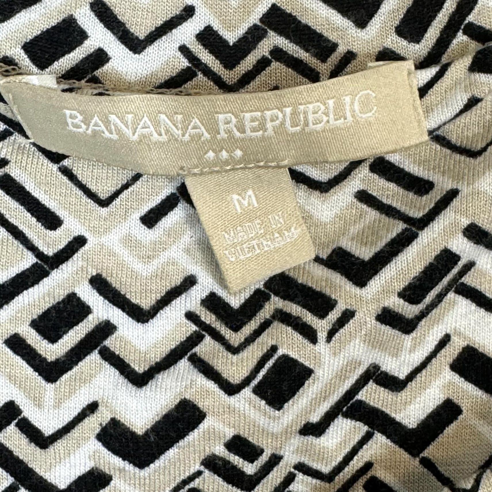 Banana Republic Banana Republic Women's Tan Sleeveless Mini Dress Geometric Size M - Exc W 211 (Bust, Crew Neck) Size M / US 6-8 / IT 42-44 - 5 Thumbnail