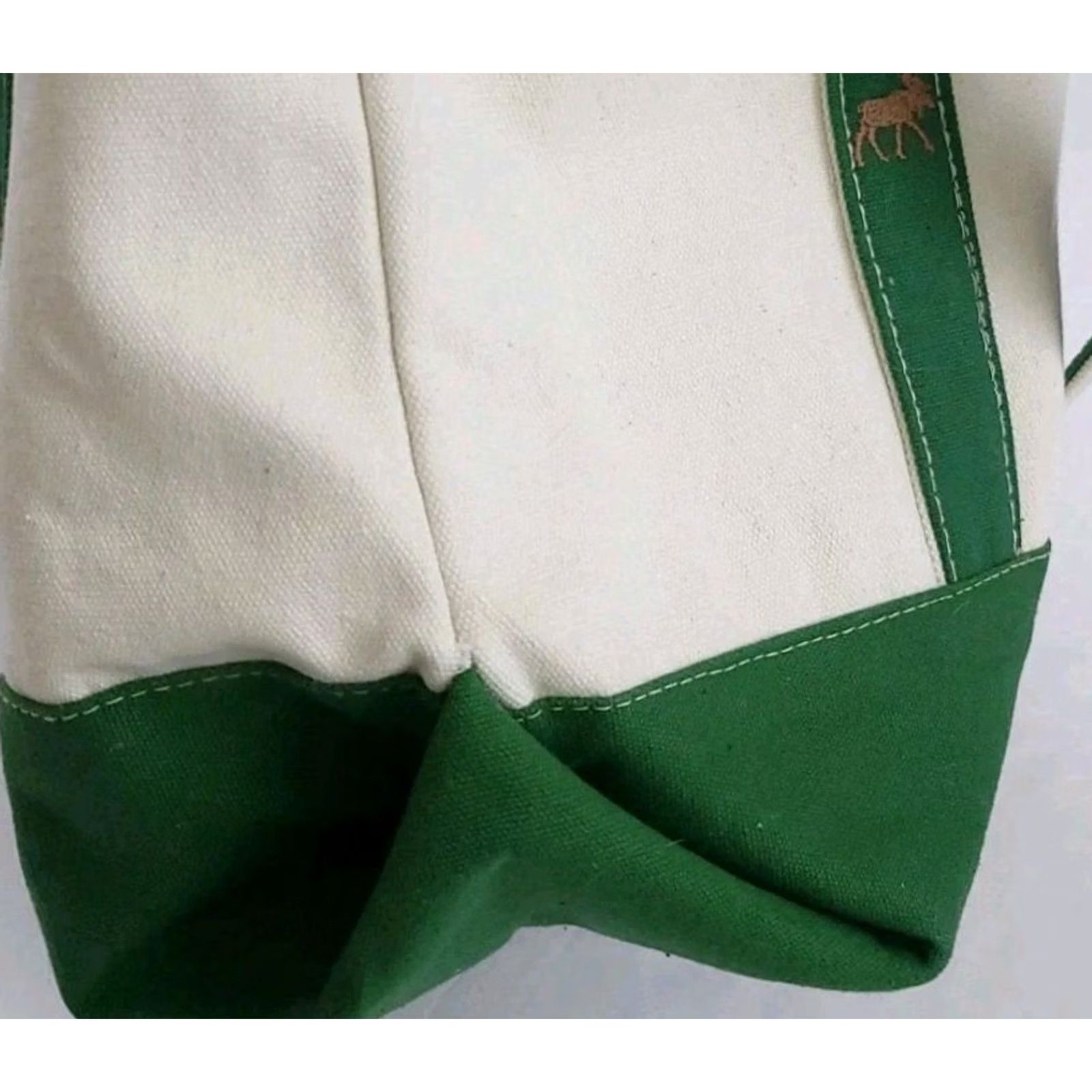 Vintage Vintage Moose Canvas Tote Bag - Nature Travel USA Unisex Adult White Cotton Size ONE SIZE - 4 Thumbnail