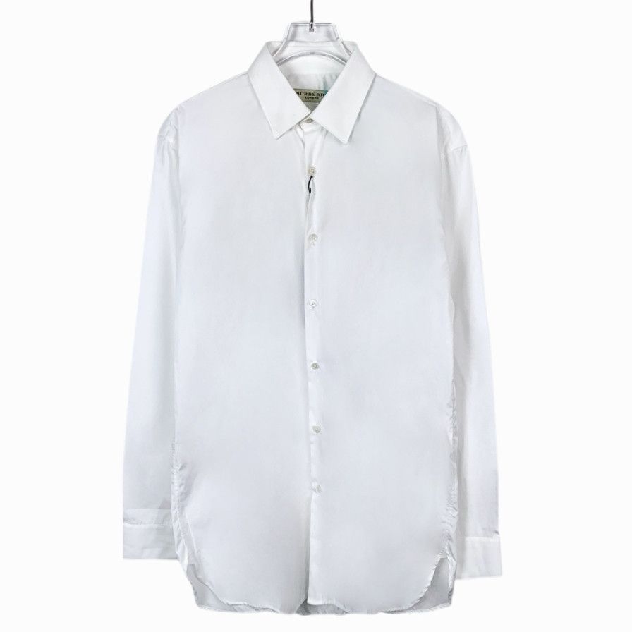 Burberry Burberry Shirt White Cotton Long-Sleeve Shirt (Size 38) Size XS / US 0-2 / IT 36-38 - 1 Thumbnail