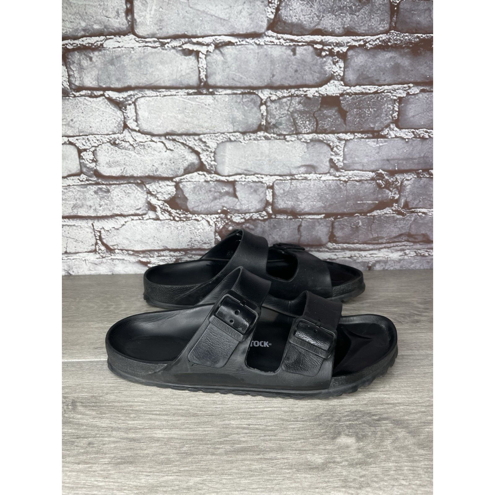 Birkenstock Birkenstock Arizona Essentials EVA Black Foam Slides Sandals Size US 7.5 / IT 37.5 - 12 Thumbnail