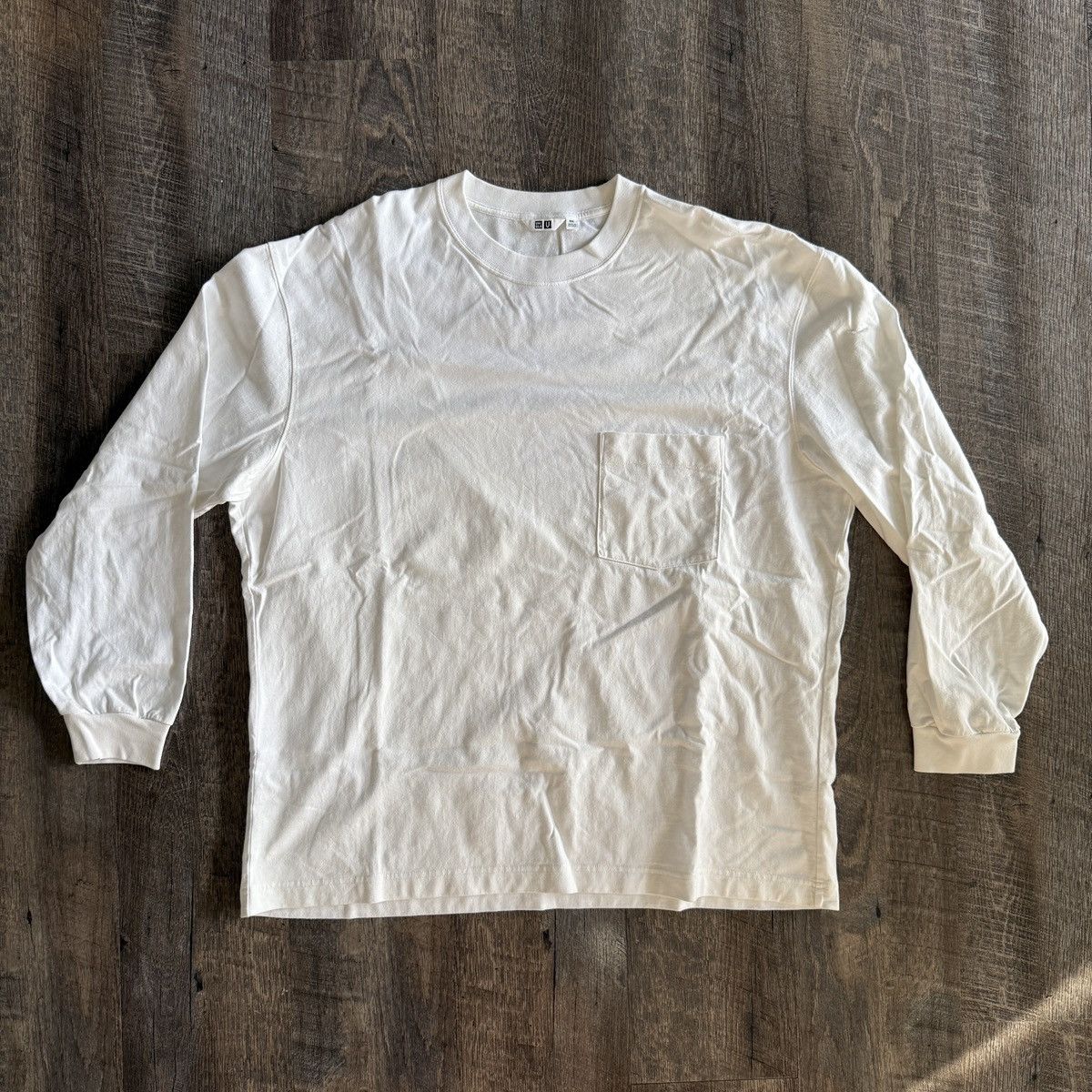 Uniqlo Uniqlo U long sleeve t-shirt - White Size US XXL / EU 58 / 5 - 1 Thumbnail