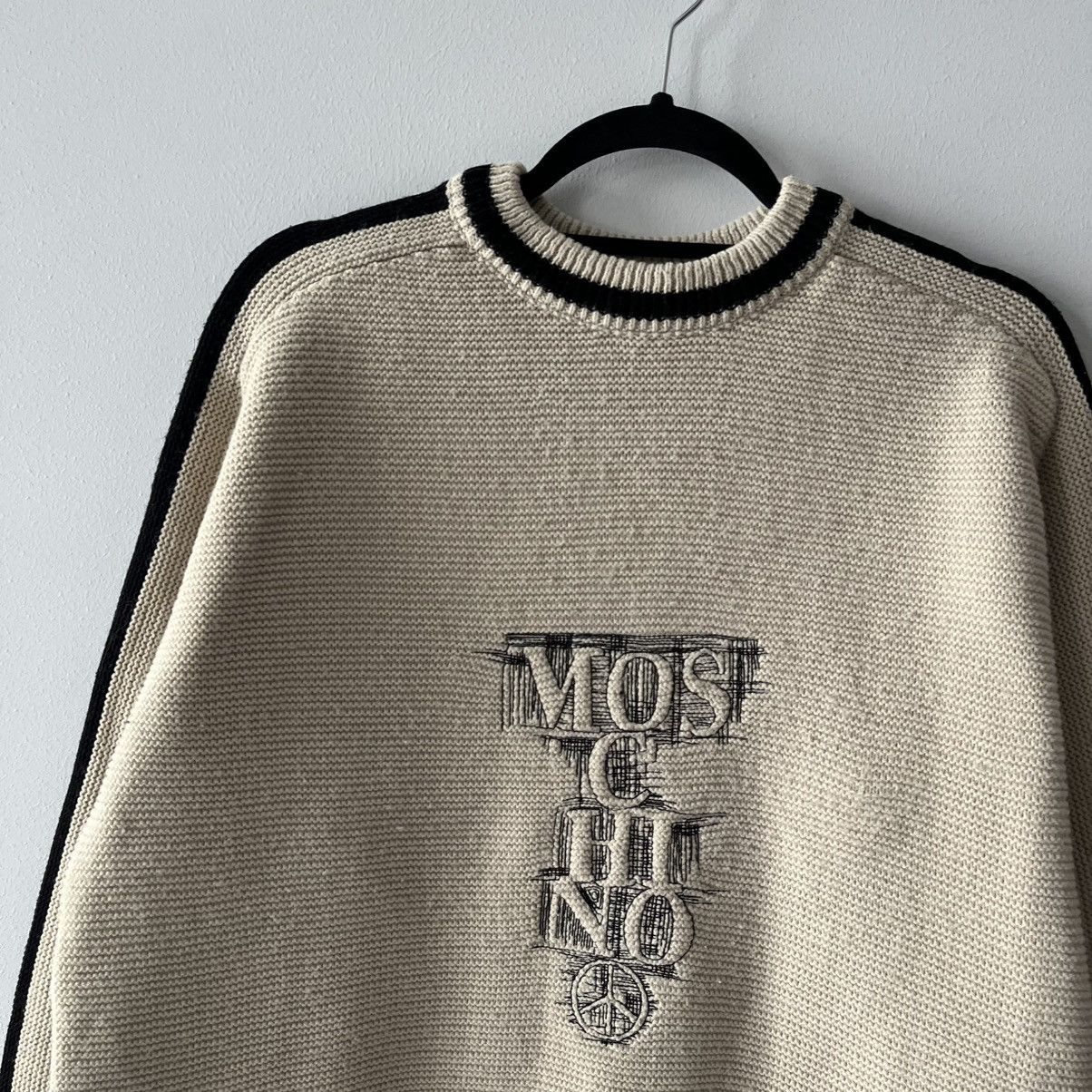 Vintage Sweter Vintage Beige Knit Sweater Y2K Streetwear Sweatshirt Size US M / EU 48-50 / 2 - 2 Thumbnail