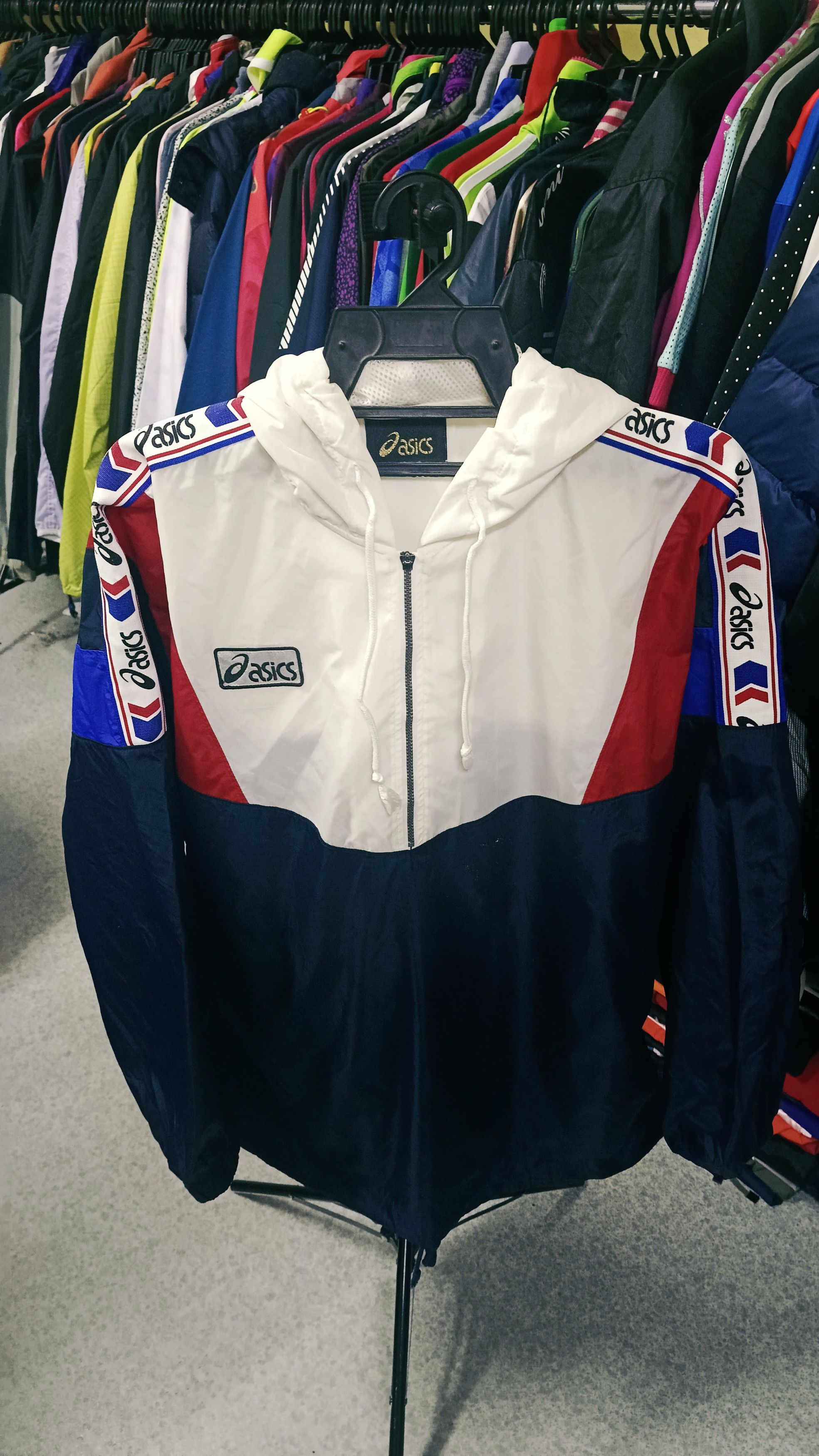 Asics × Japanese Brand × Vintage Vintage Asics Half Zipper Windbreaker Size US XL / EU 56 / 4 - 1 Thumbnail