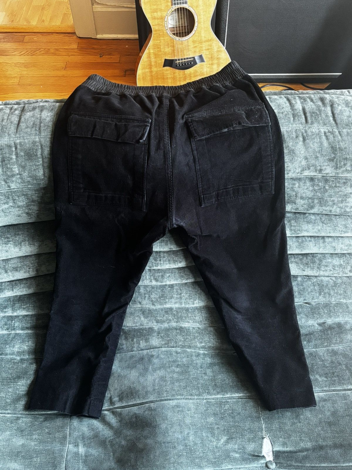 Rick Owens Rick Owens FW20 Performa Cropped Trousers Corduroy Size US 34 / EU 50 - 2 Thumbnail