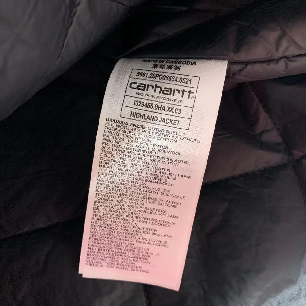 Carhartt CARHARTT HIGHLAND JACKET DENIM WOOL AMERICAN STYLE Size US S / EU 44-46 / 1 - 8 Thumbnail